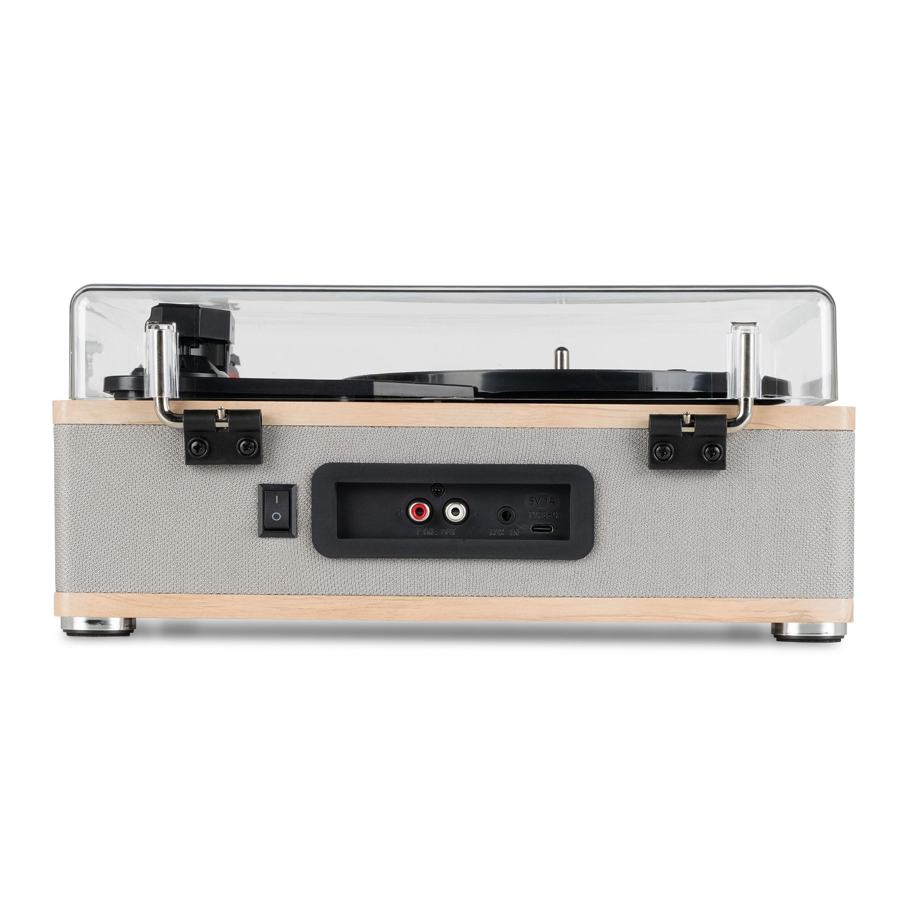 Irvine Record Player BT Light Wood