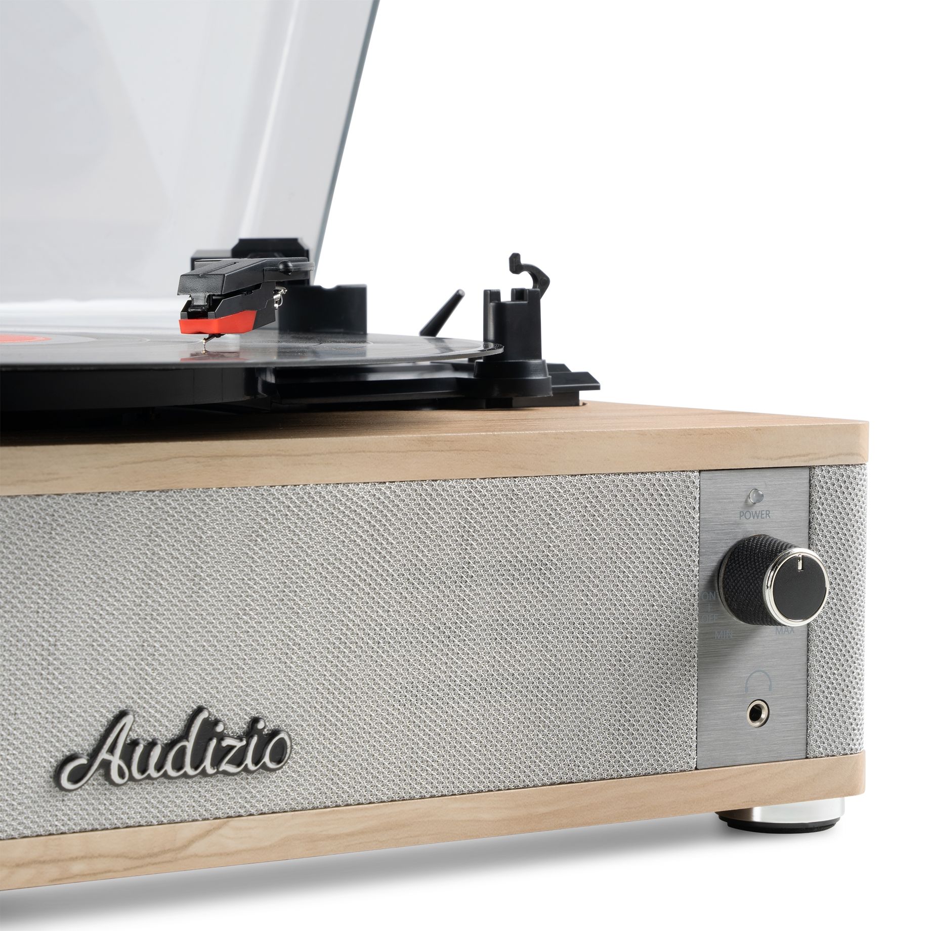 Irvine Record Player BT Light Wood