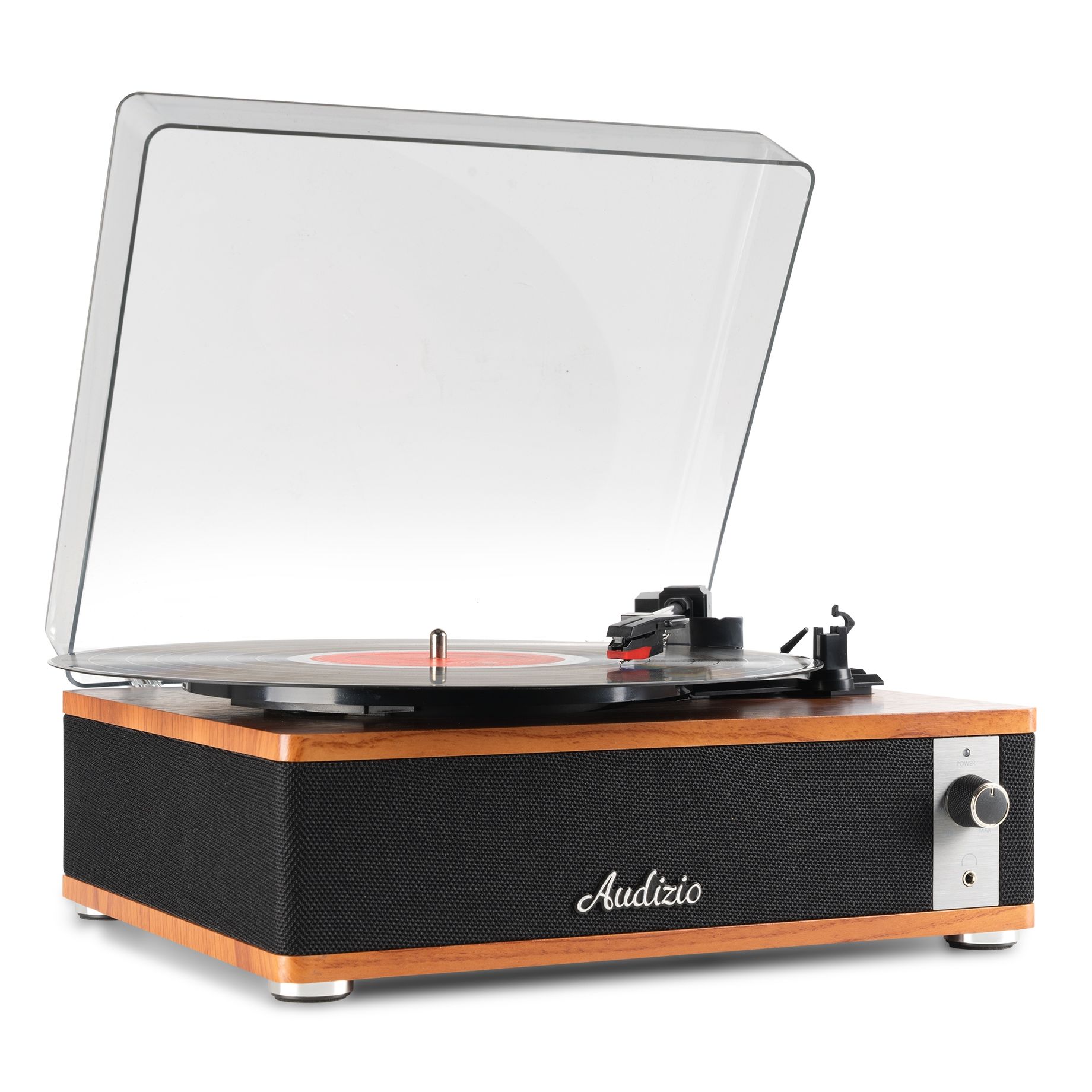 Irvine Record Player BT Dark Wood