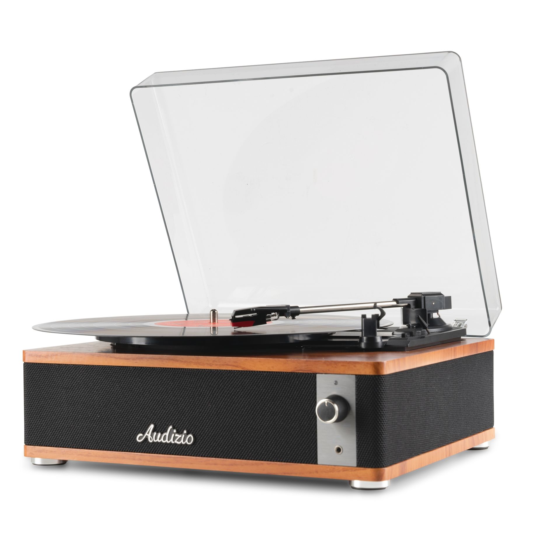 Irvine Record Player BT Dark Wood