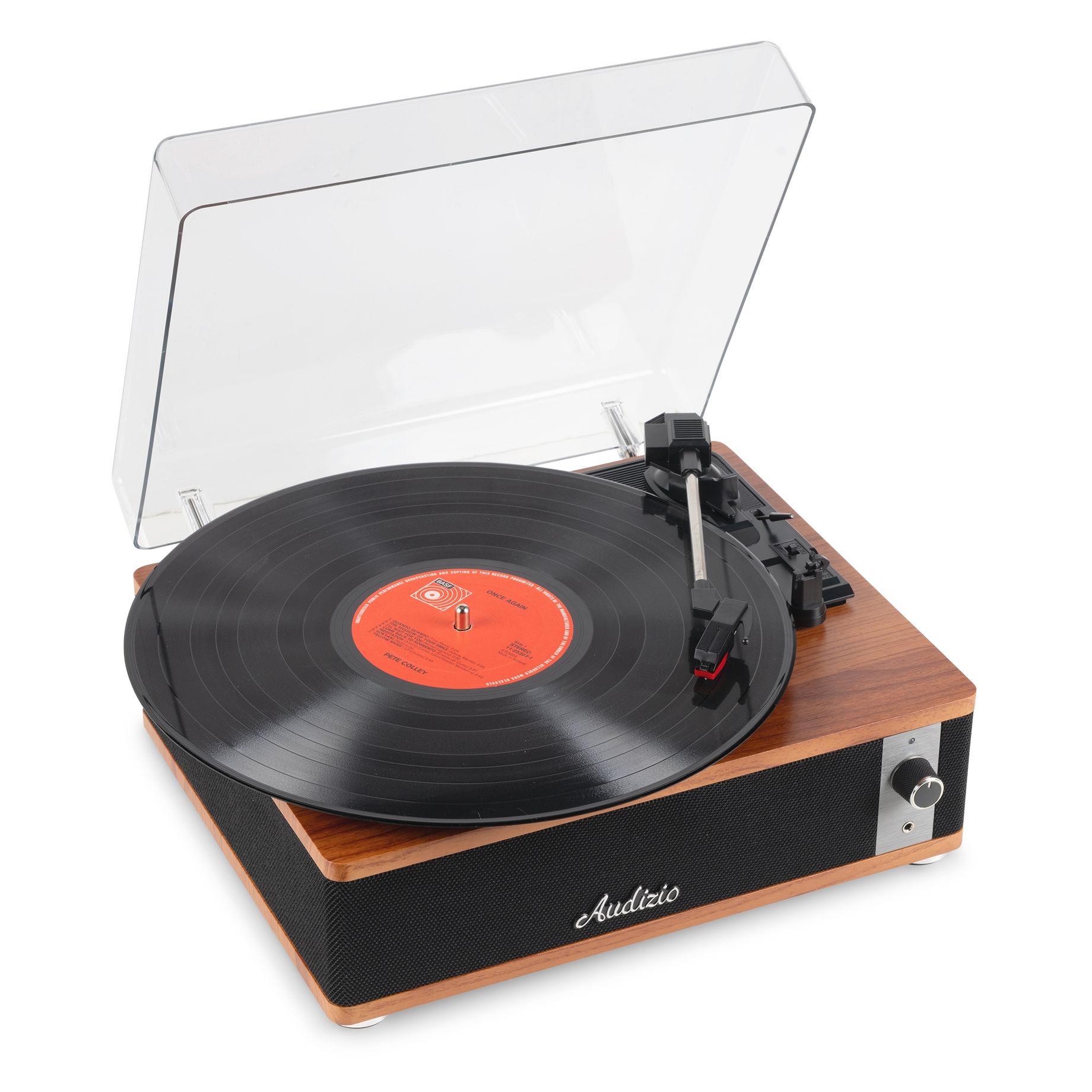 Irvine Record Player BT Dark Wood