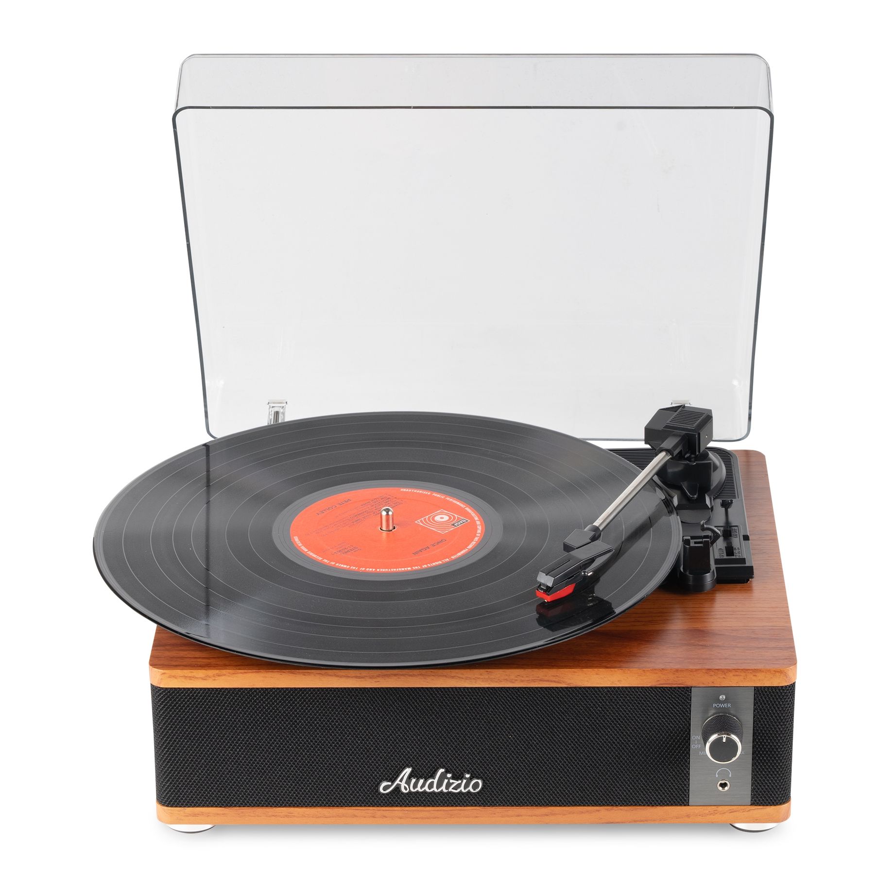 Irvine Record Player BT Dark Wood