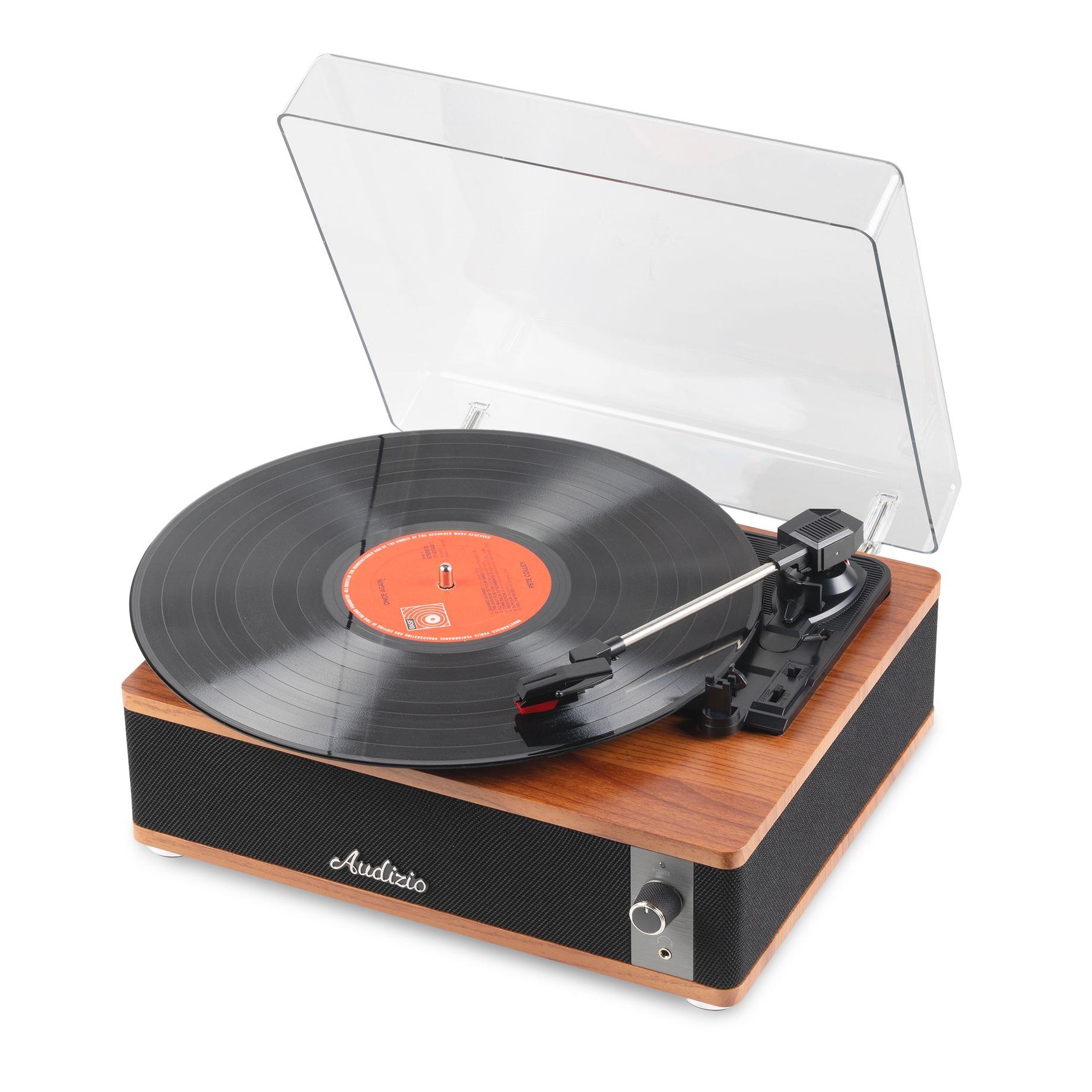 Irvine Record Player BT Dark Wood