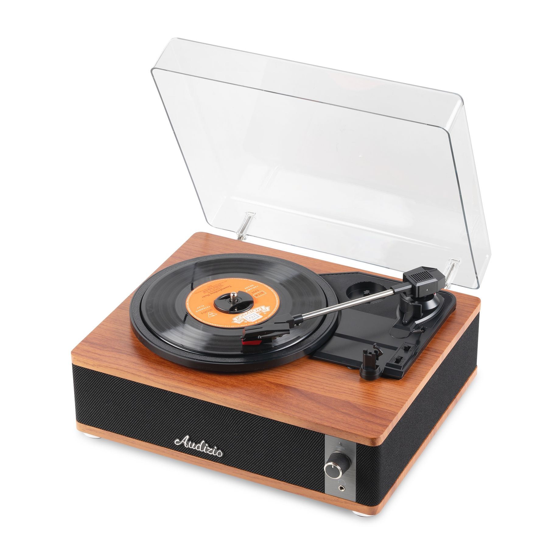 Irvine Record Player BT Dark Wood