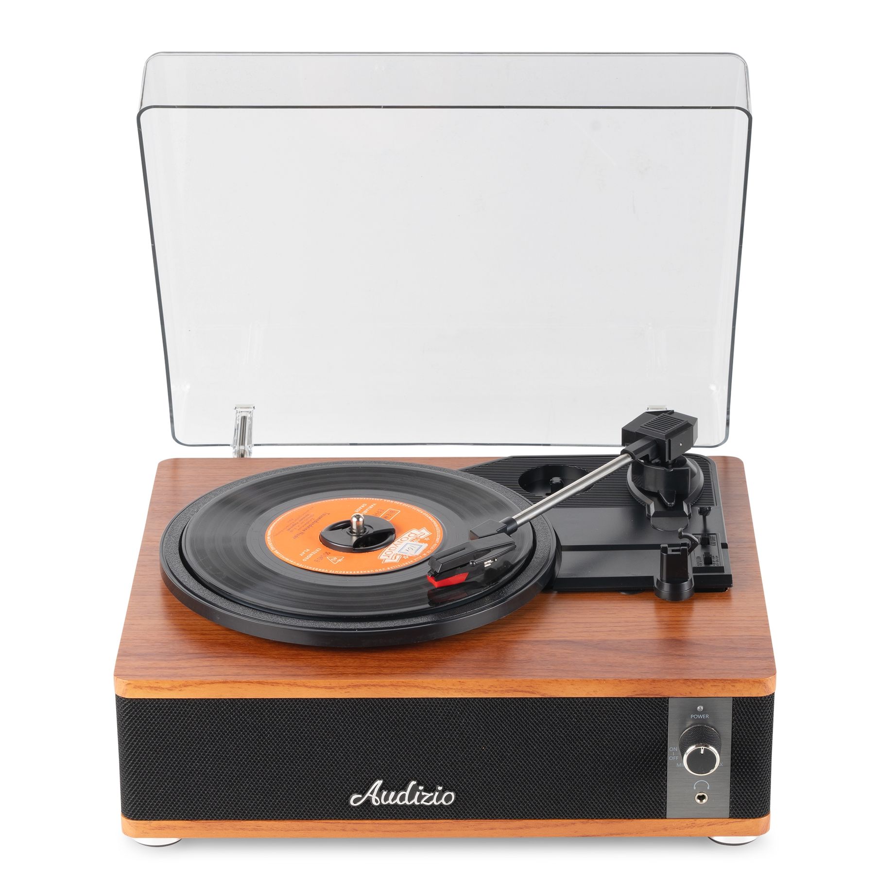 Irvine Record Player BT Dark Wood