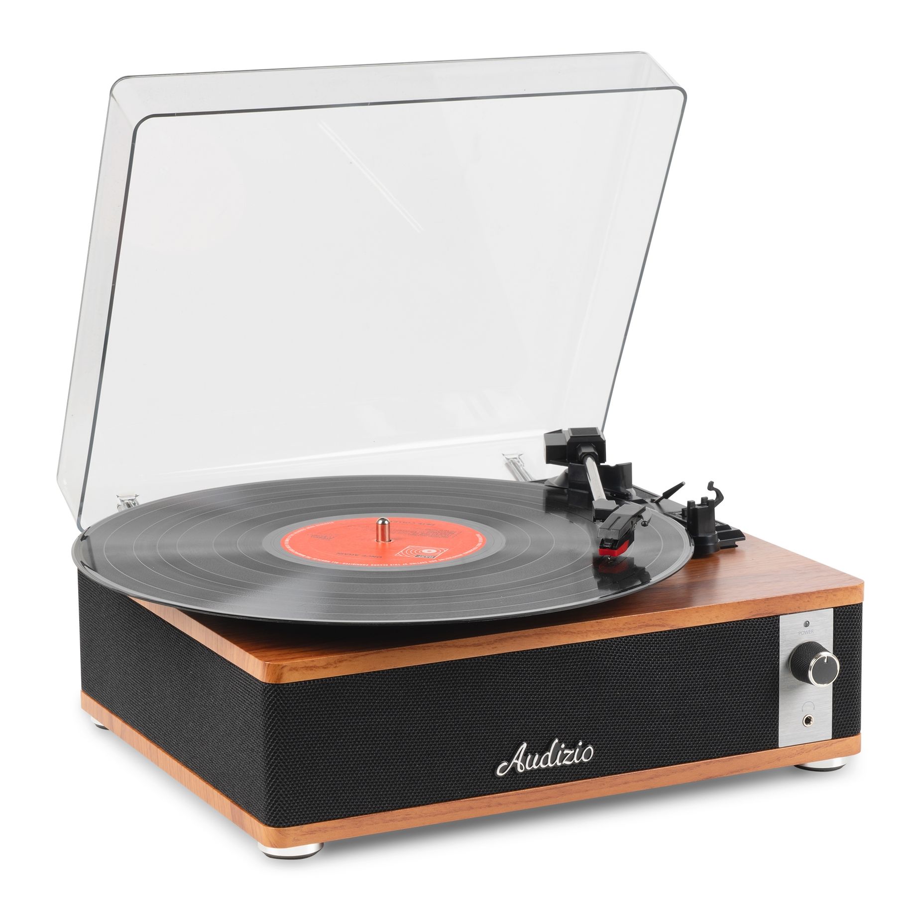 Irvine Record Player BT Dark Wood