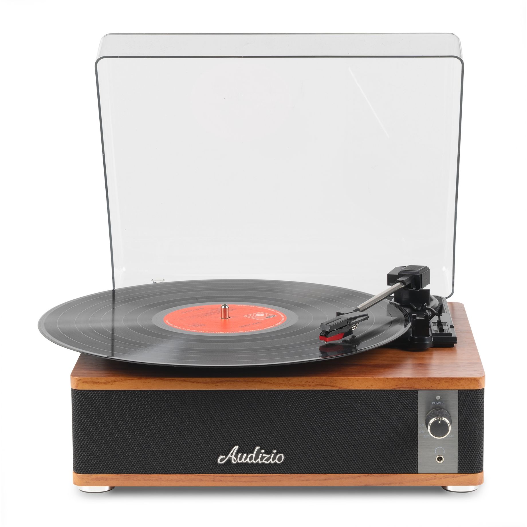 Irvine Record Player BT Dark Wood
