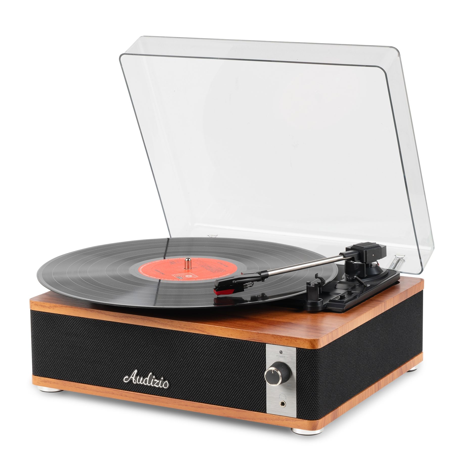 Irvine Record Player BT Dark Wood