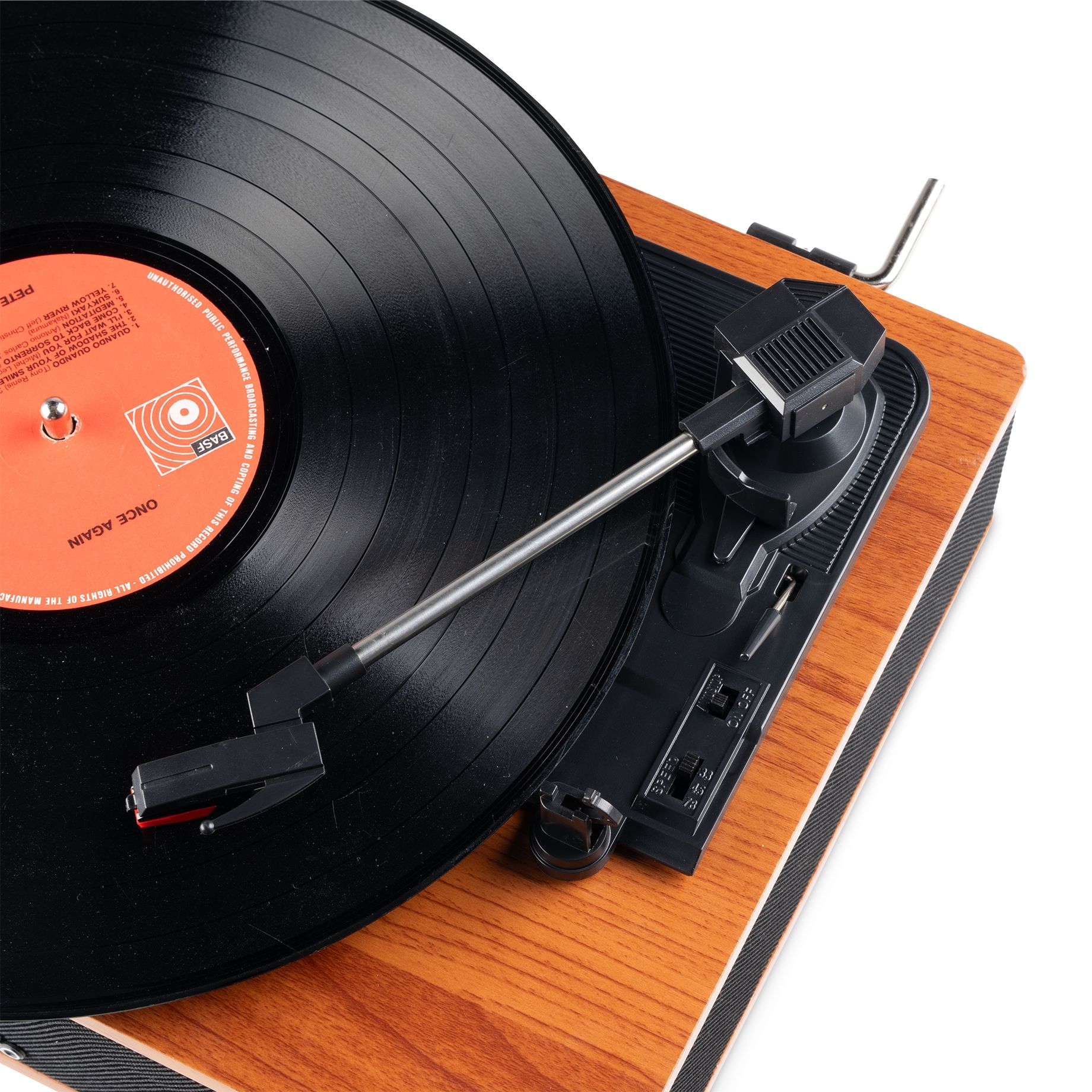 Irvine Record Player BT Dark Wood