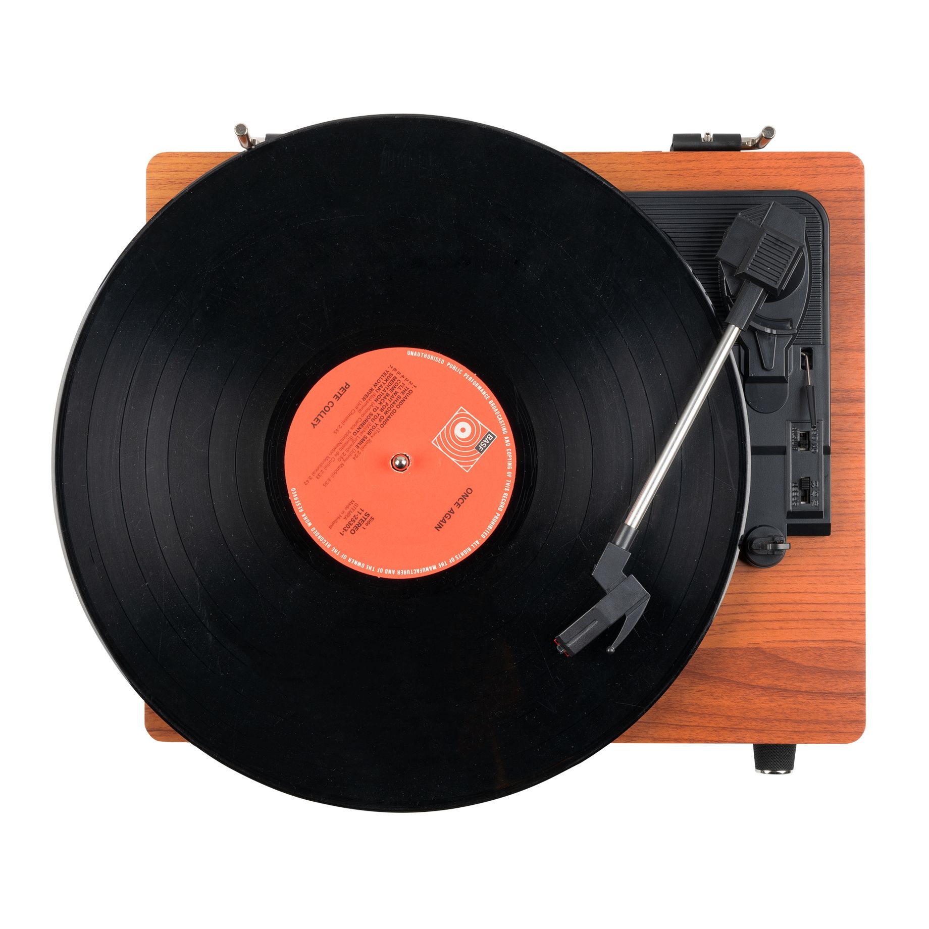 Irvine Record Player BT Dark Wood