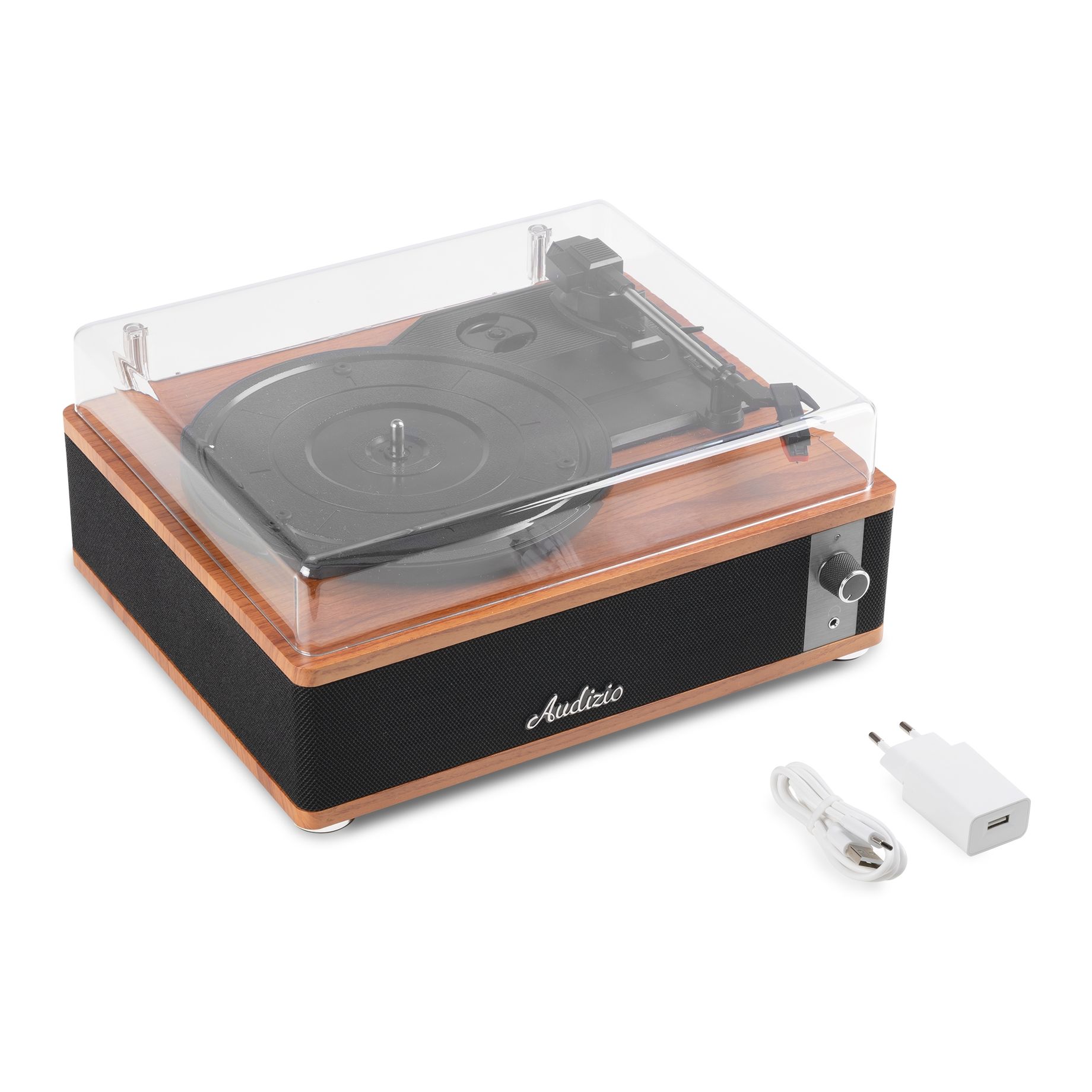 Irvine Record Player BT Dark Wood