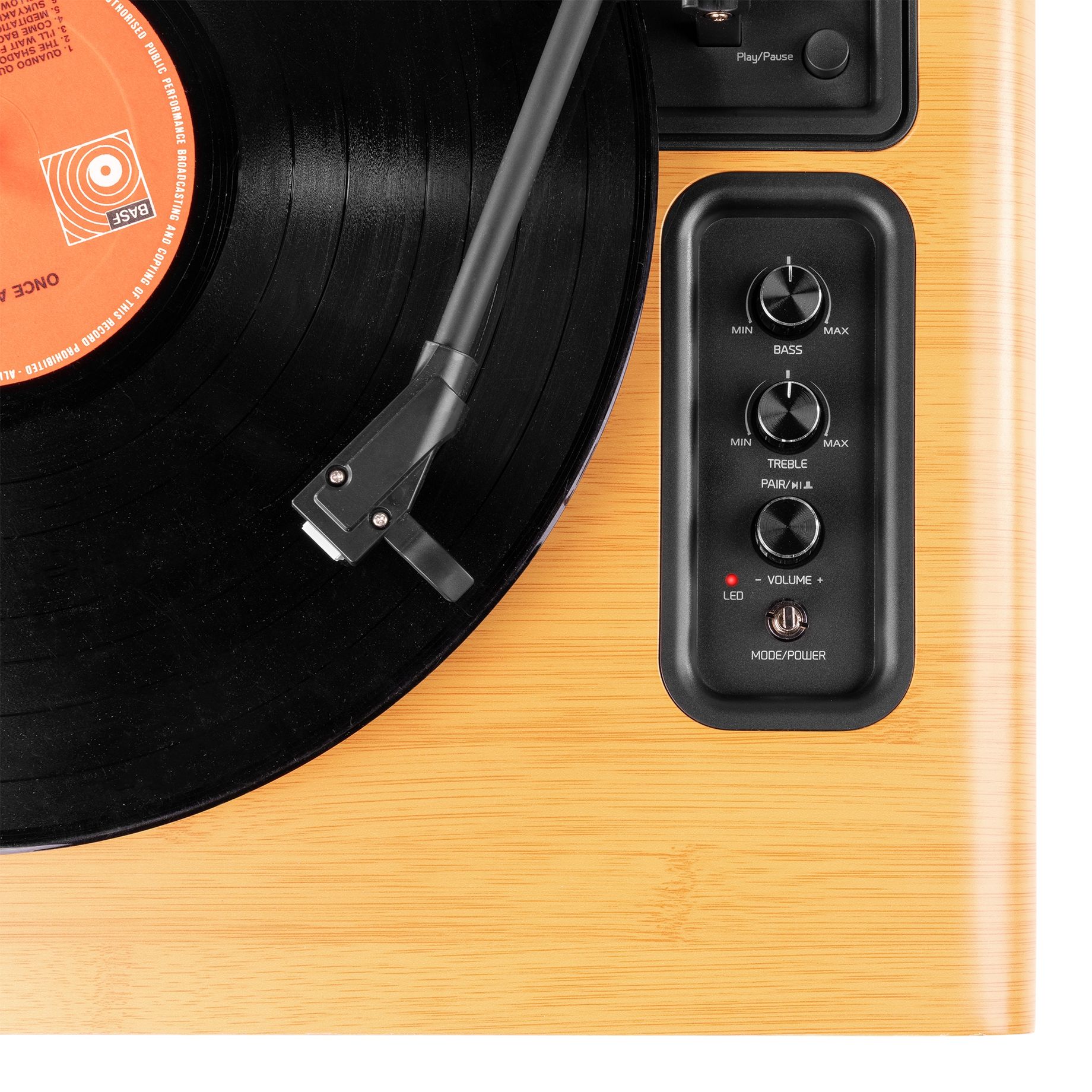 Laredo Premium Record Player Bamboo