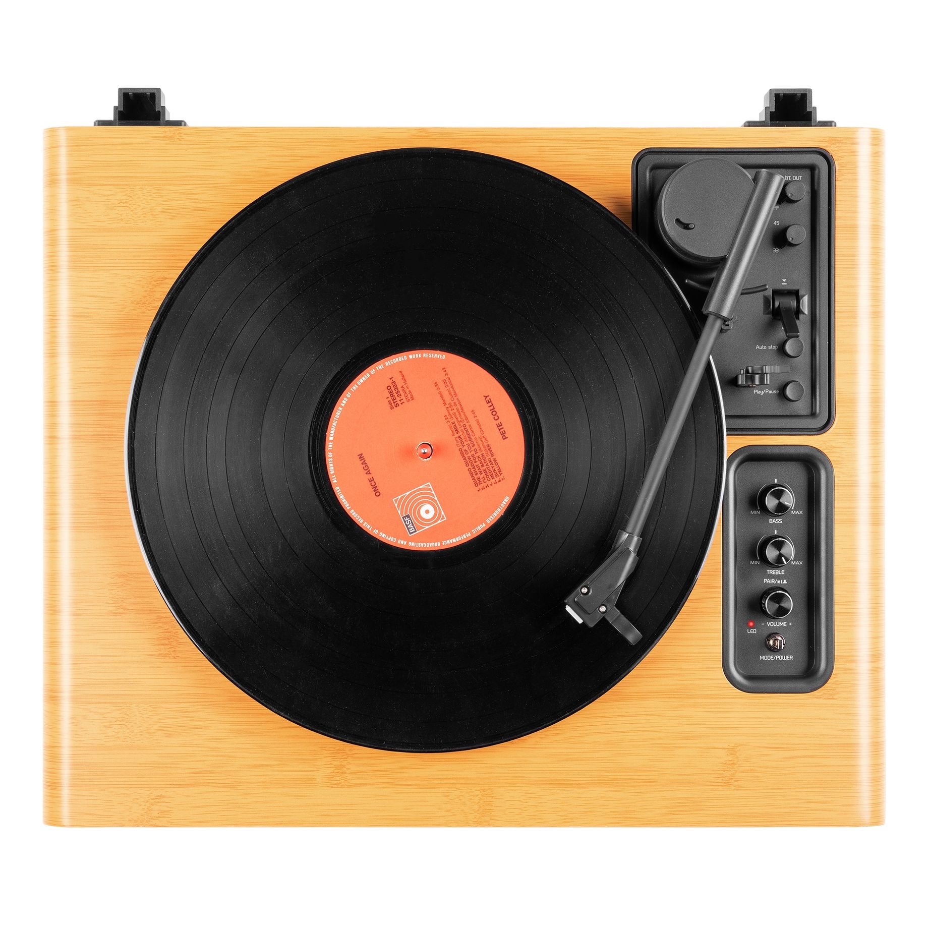 Laredo Premium Record Player Bamboo