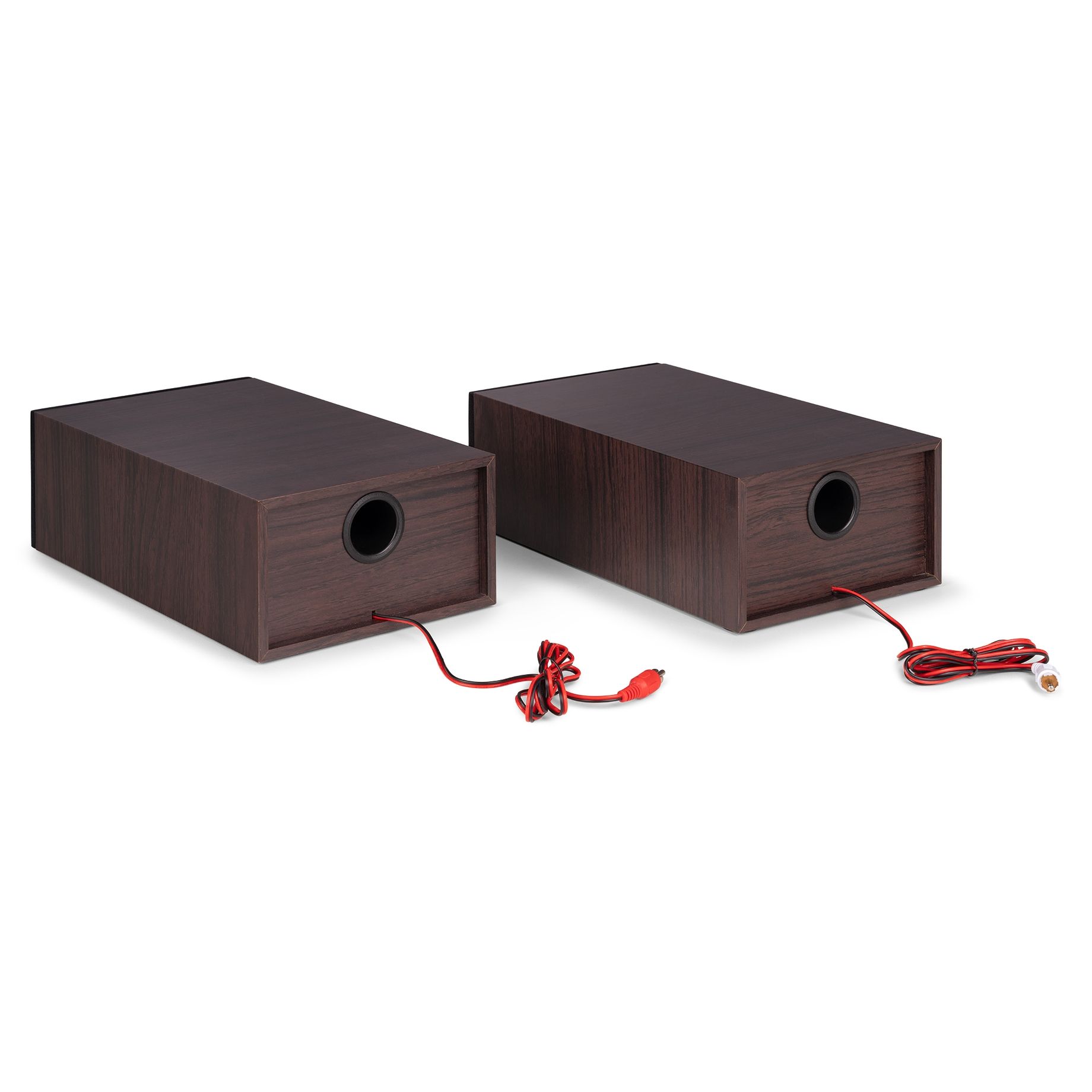 Akron Record Player with Speakers Dark Wood