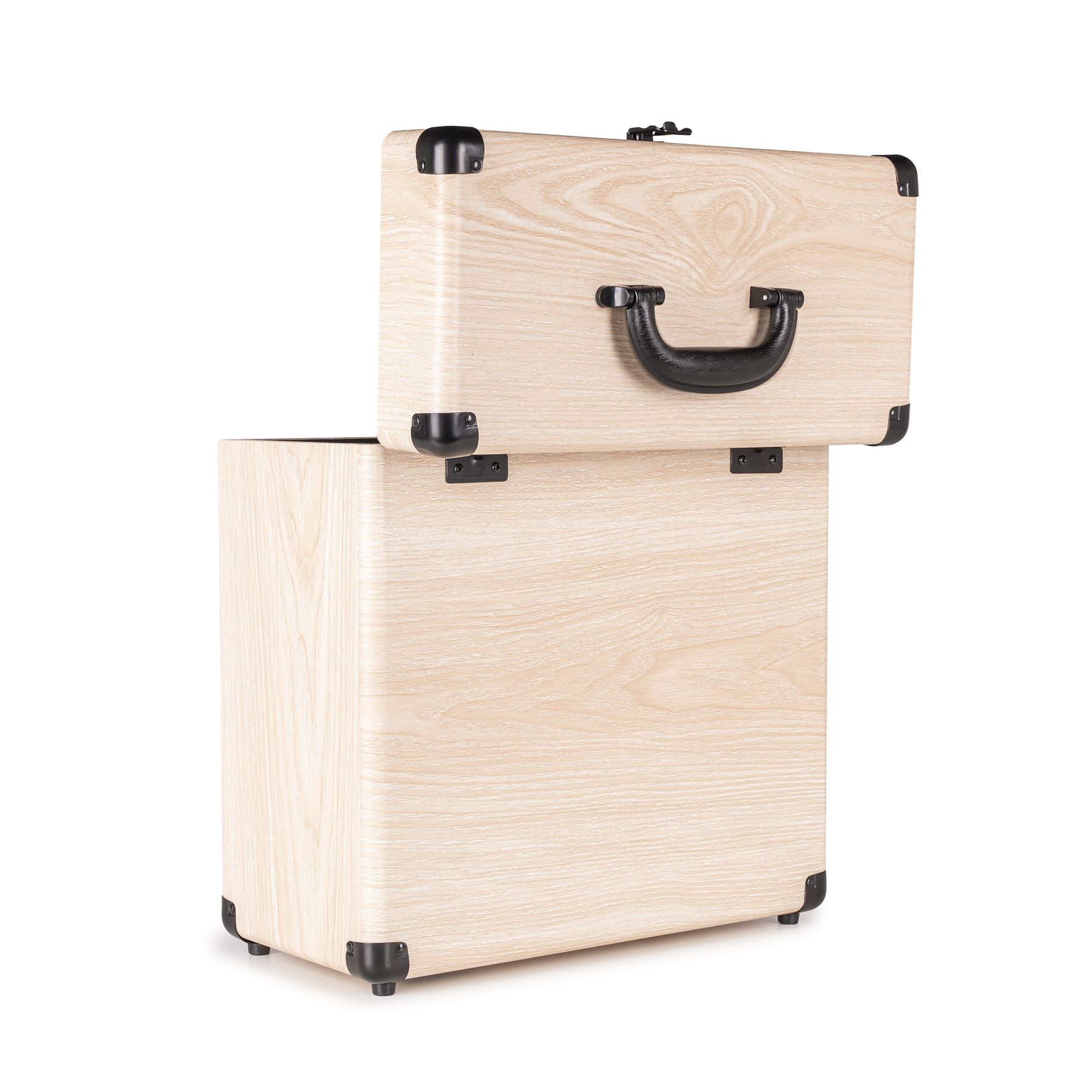 RC32 Vinyl Record Case Light Wood