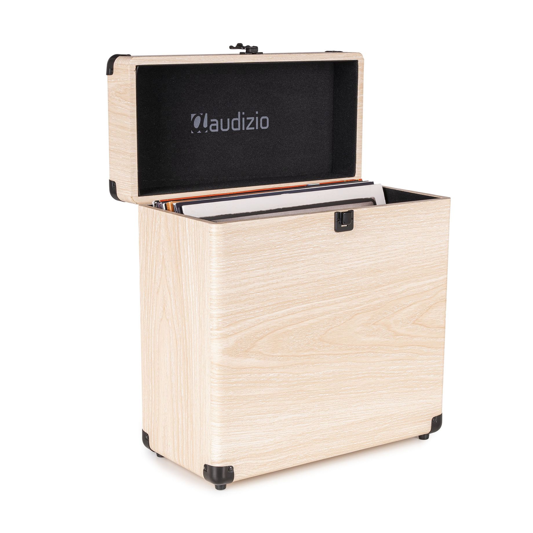 RC32 Vinyl Record Case Light Wood