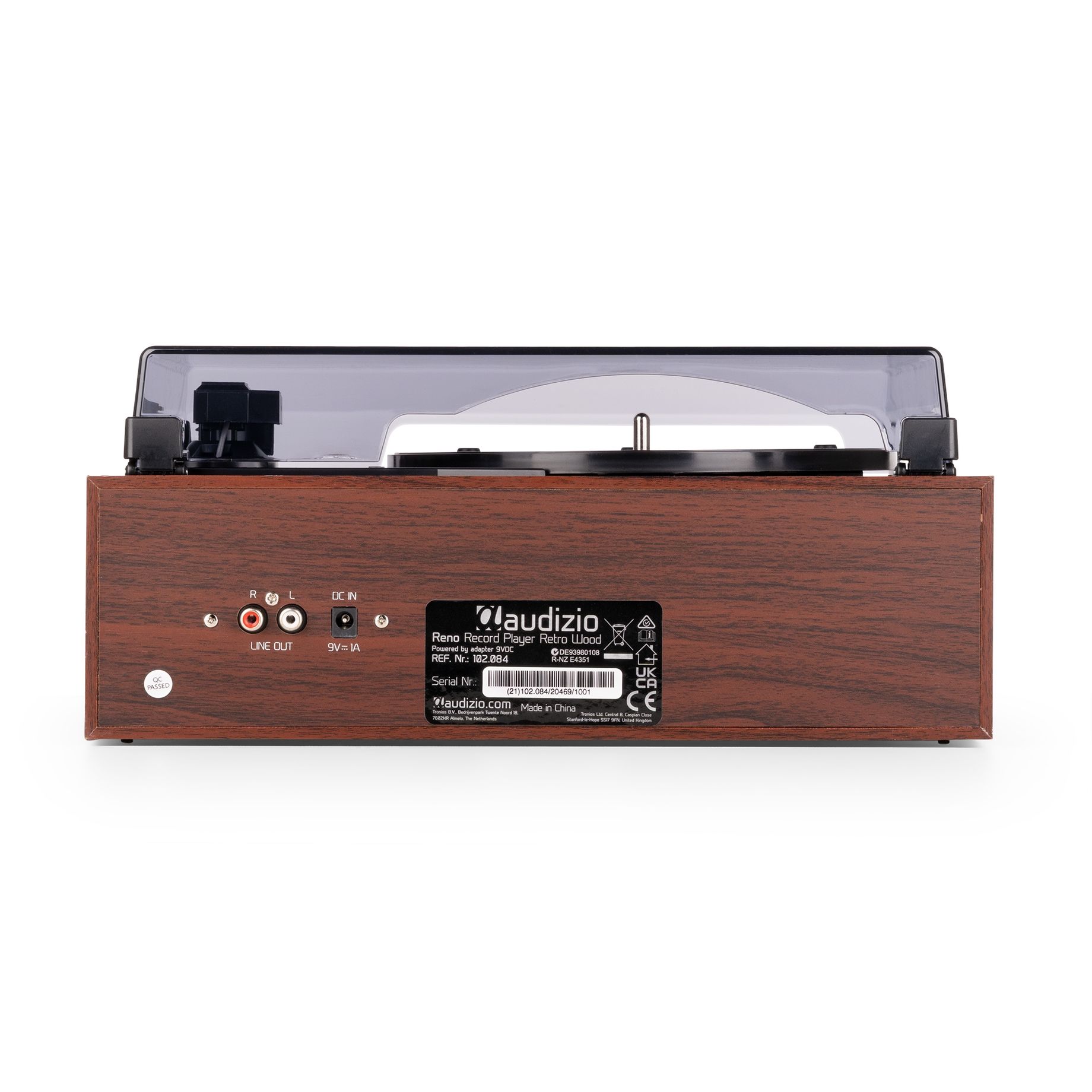 Reno Record Player Retro Wood
