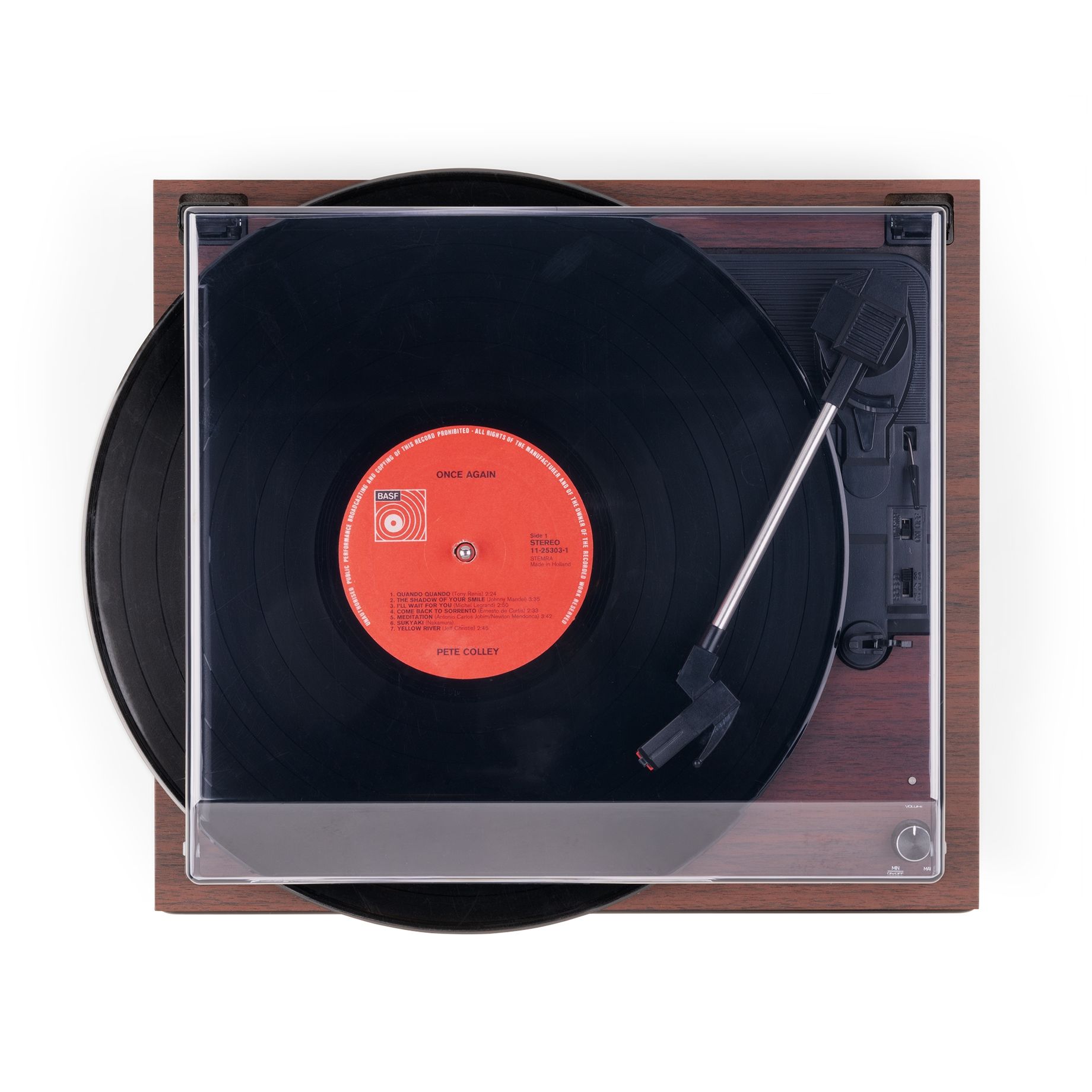Reno Record Player Retro Wood