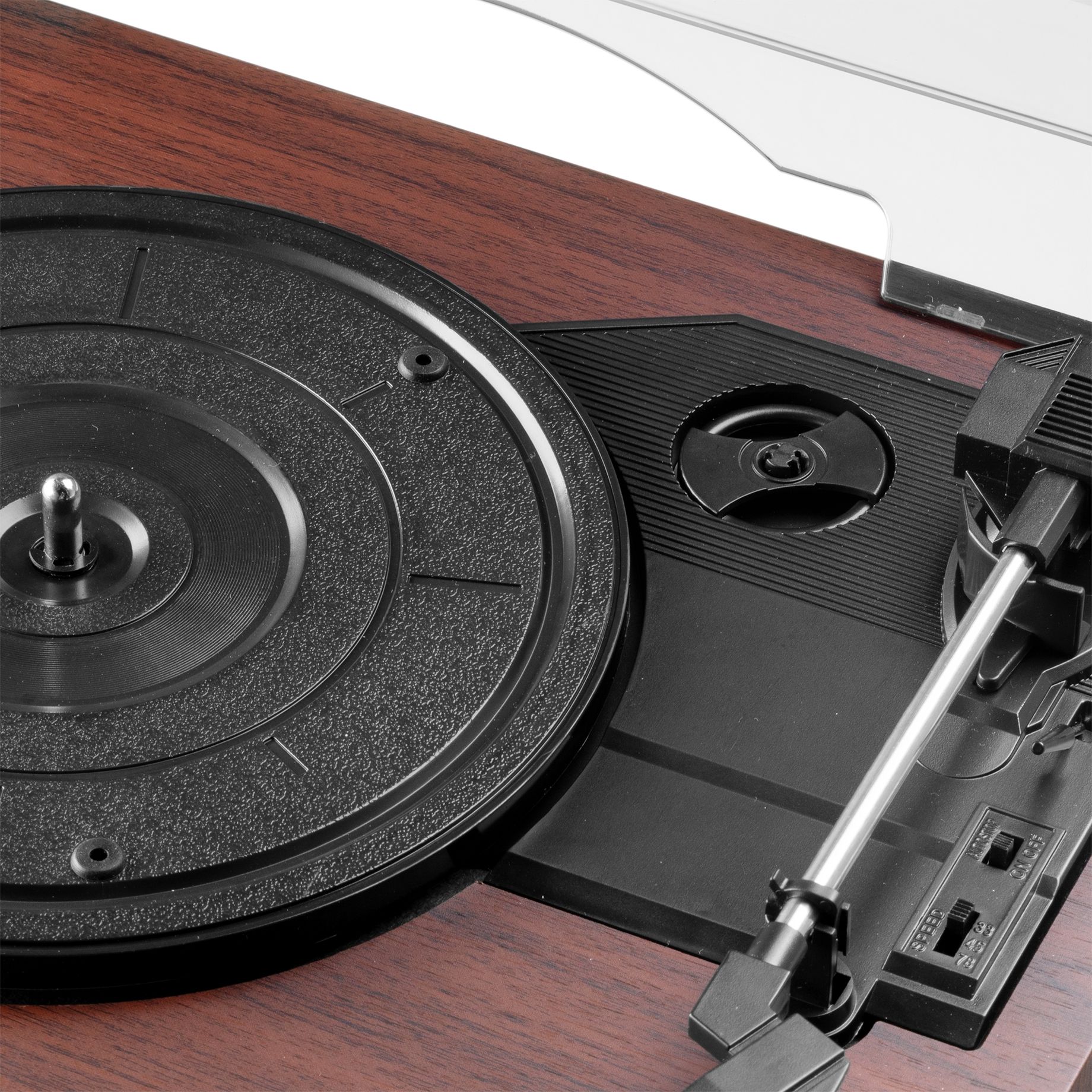 Reno Record Player Retro Wood