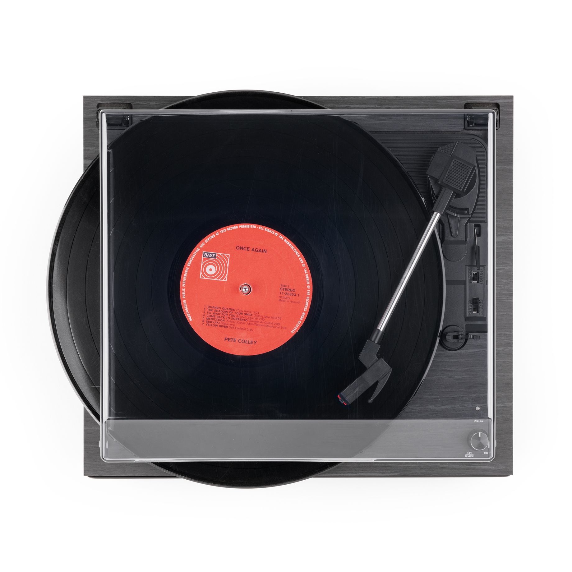 Reno Record Player Retro Black