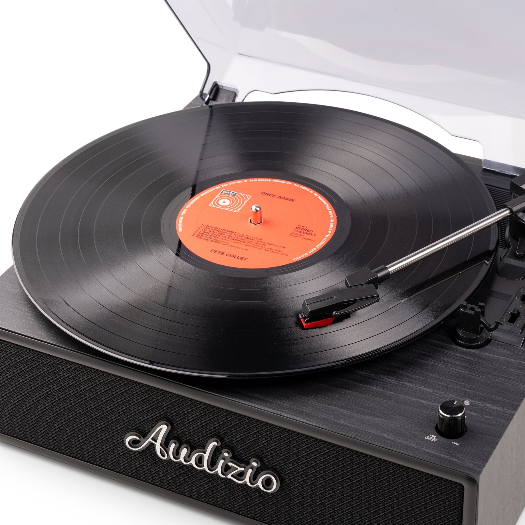 Reno Record Player Retro Black