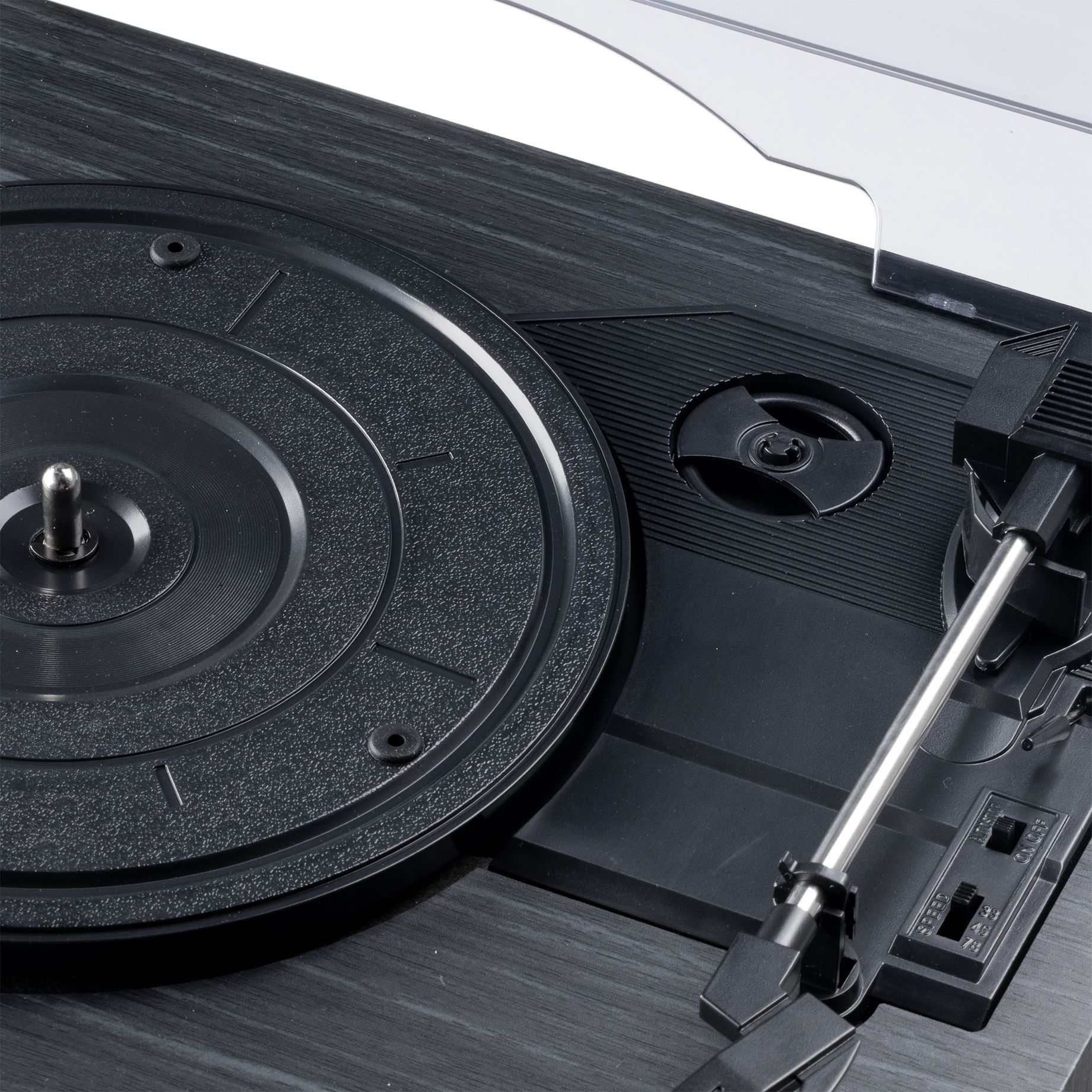 Reno Record Player Retro Black