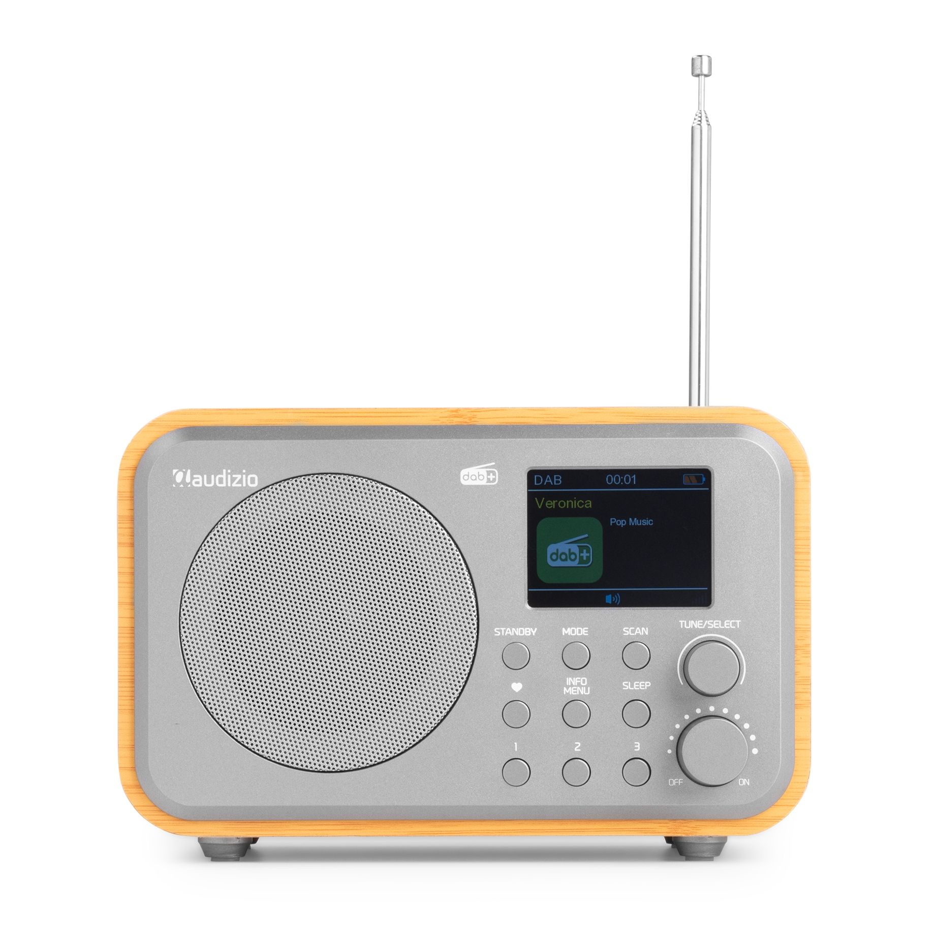 Milan DAB+ Radio with Battery Bamboo