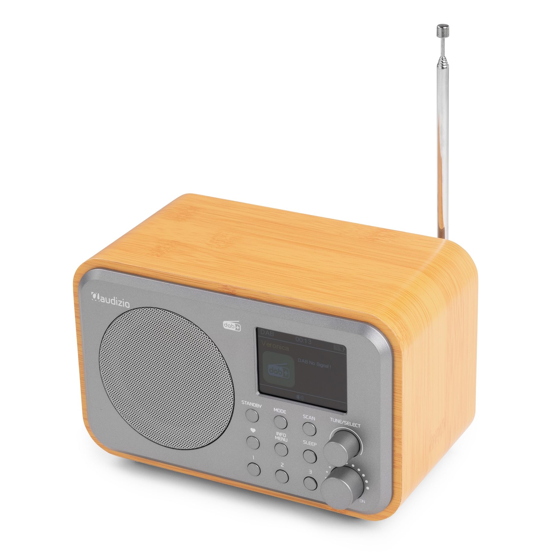 Milan DAB+ Radio with Battery Bamboo