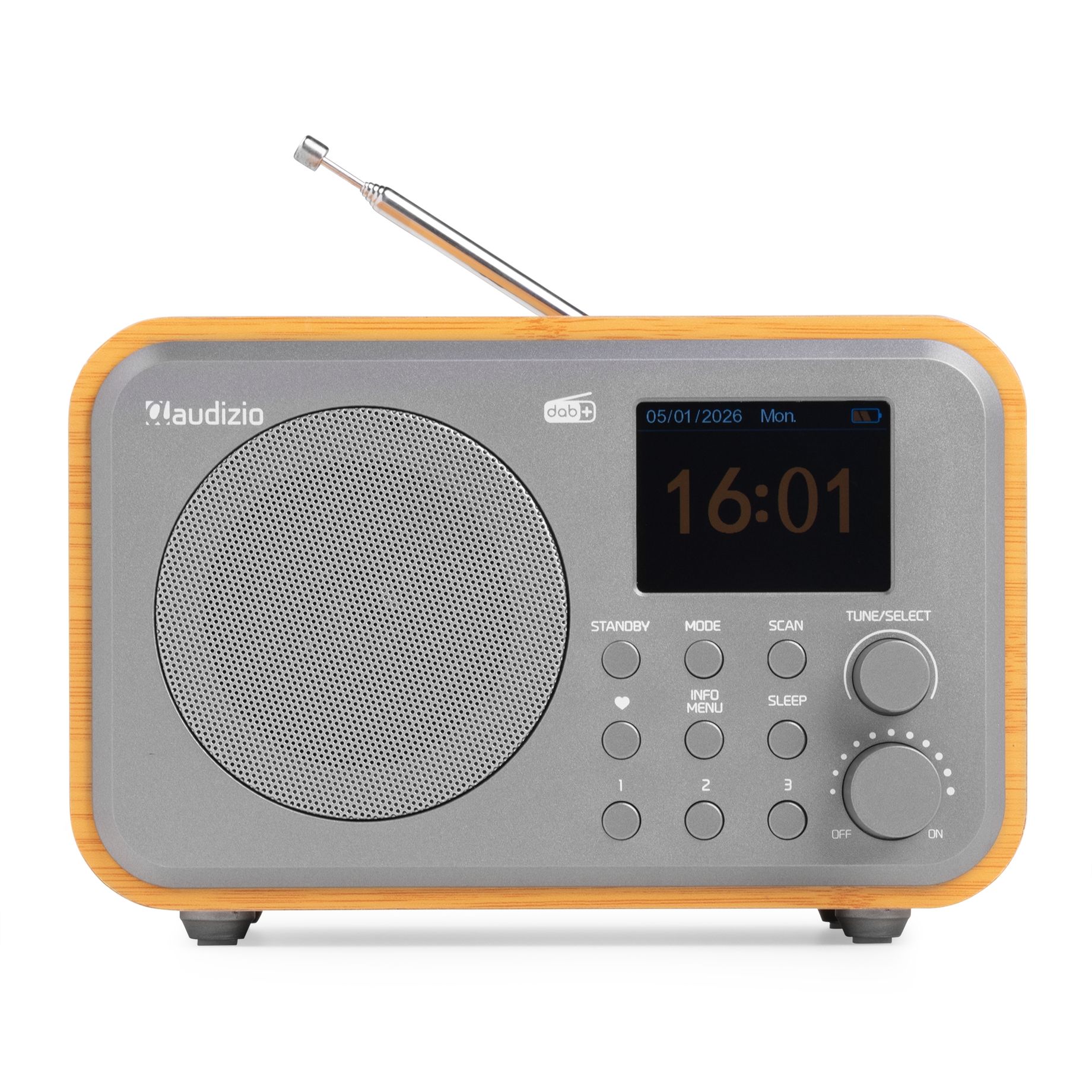 Milan DAB+ Radio with Battery Bamboo