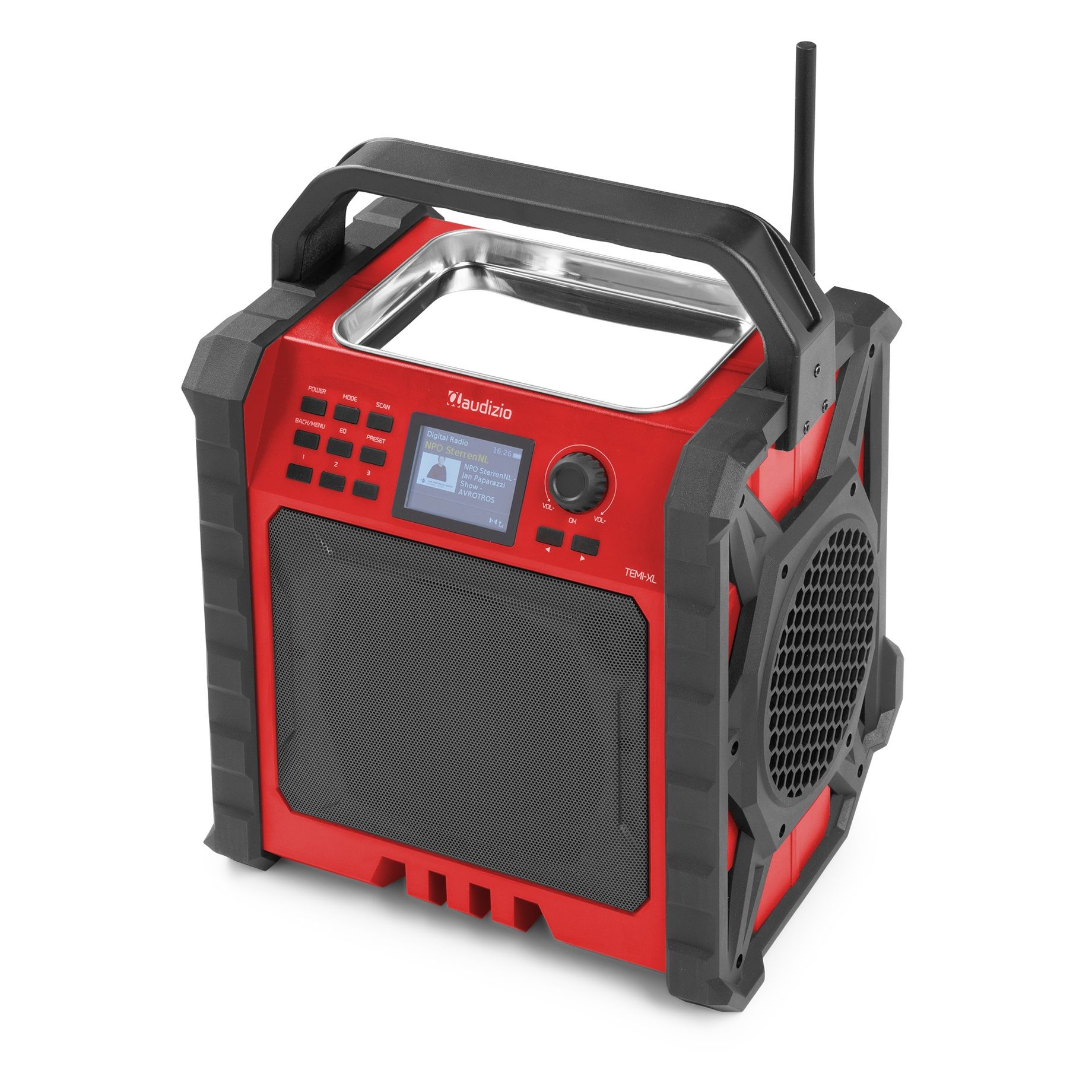 Temi-XL Jobsite DAB/FM Radio with Battery Red