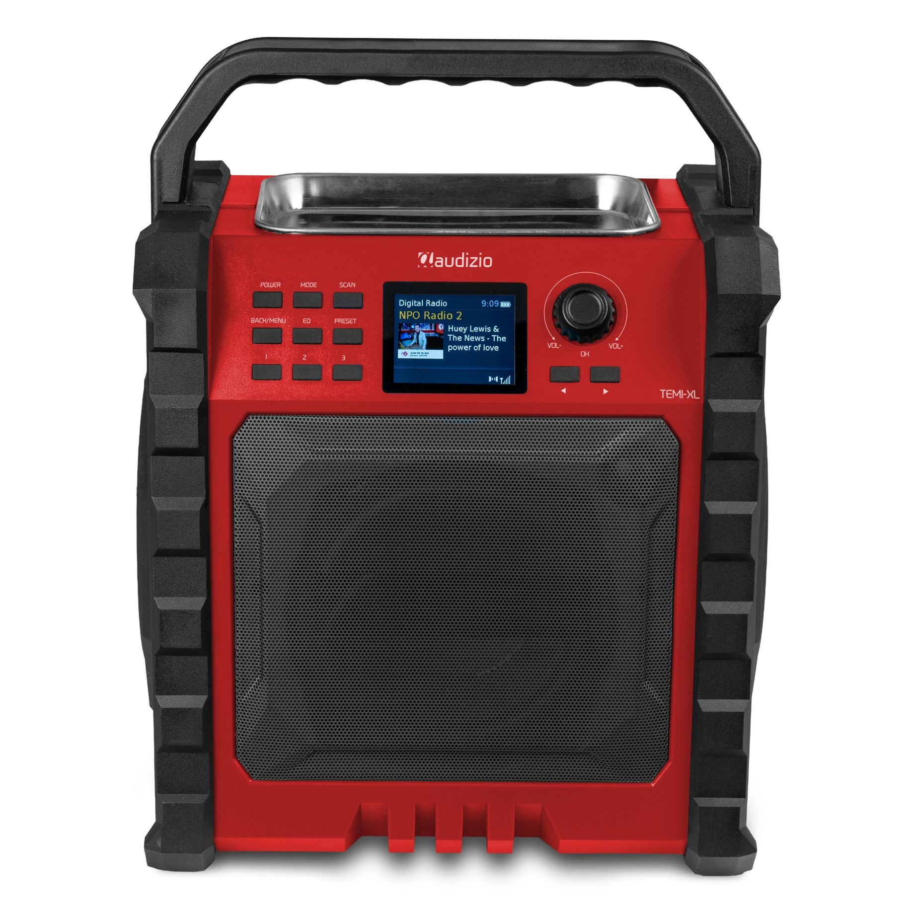 Temi-XL Jobsite DAB/FM Radio with Battery Red