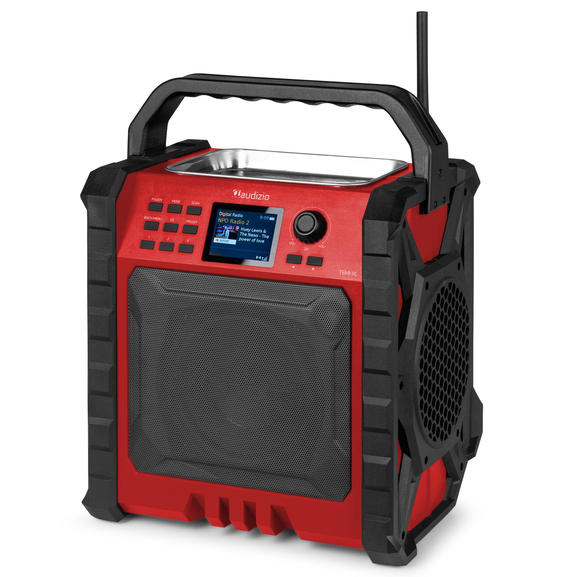 Temi-XL Jobsite DAB/FM Radio with Battery Red
