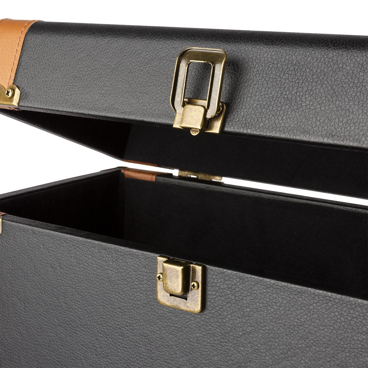 RC37 Vinyl Record Case Luxe Black