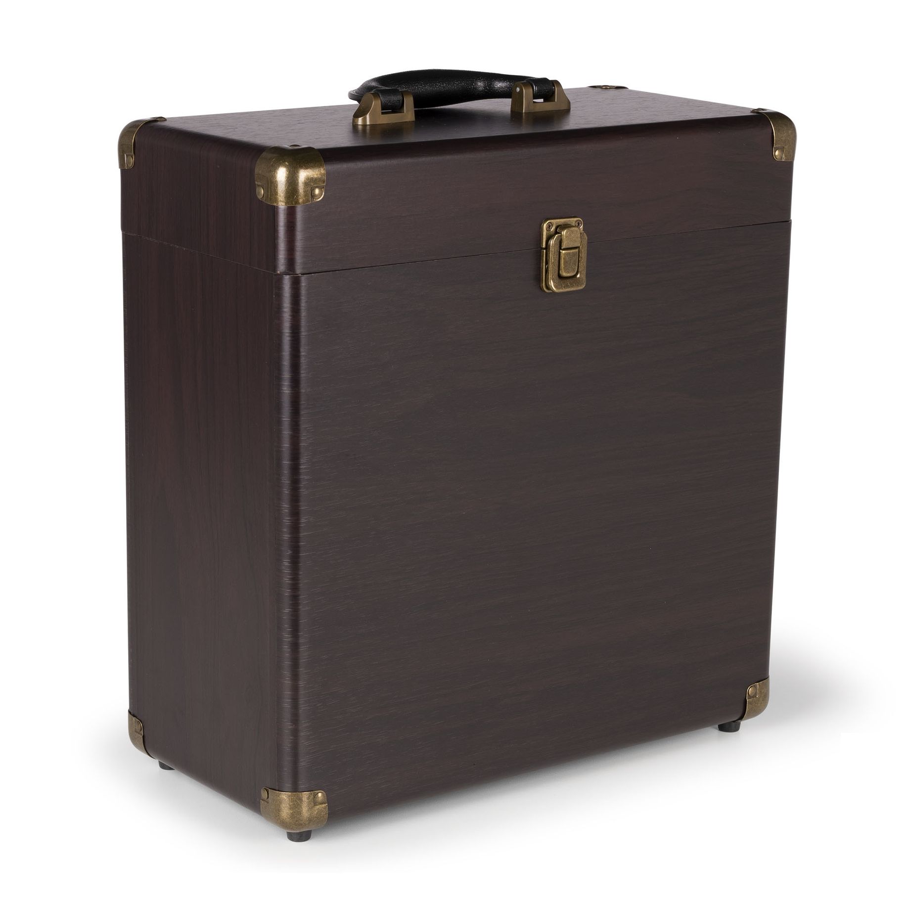 RC32 Vinyl Record Case Dark Wood