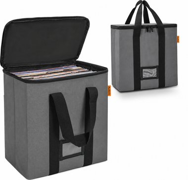 VCB50 Vinyl Carry Bag for 50 Records Grey
