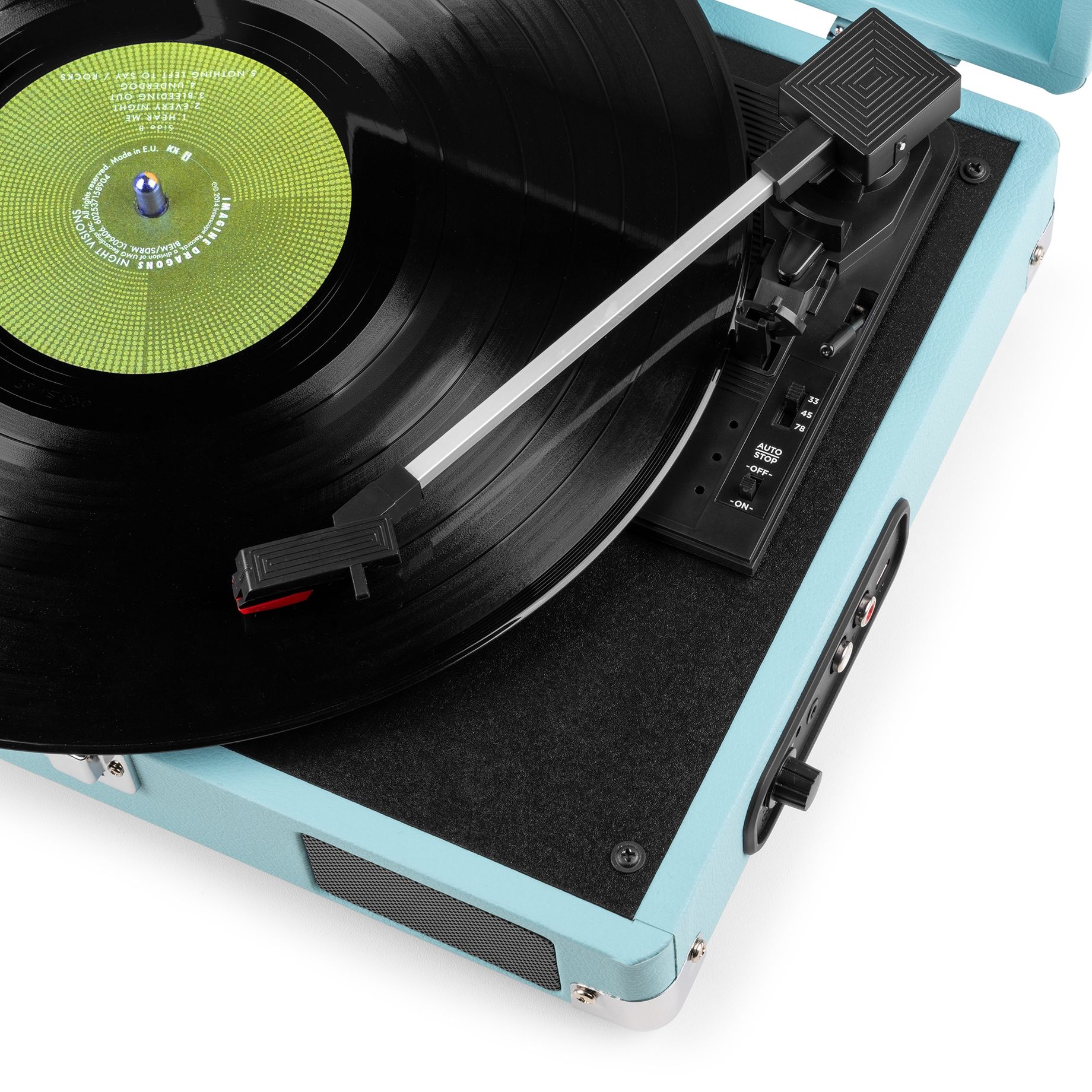 RP111BL Record Player Briefcase Blue