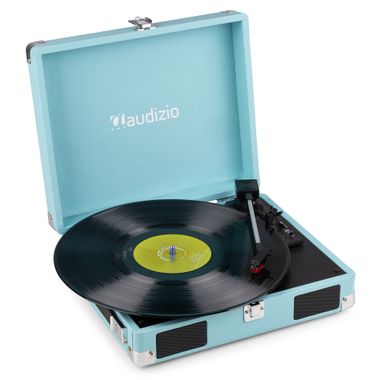 RP111BL Record Player Briefcase Blue
