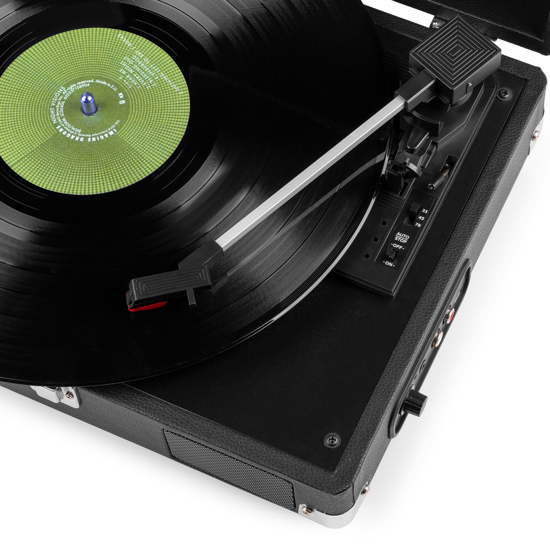RP111BK Record Player Briefcase Black