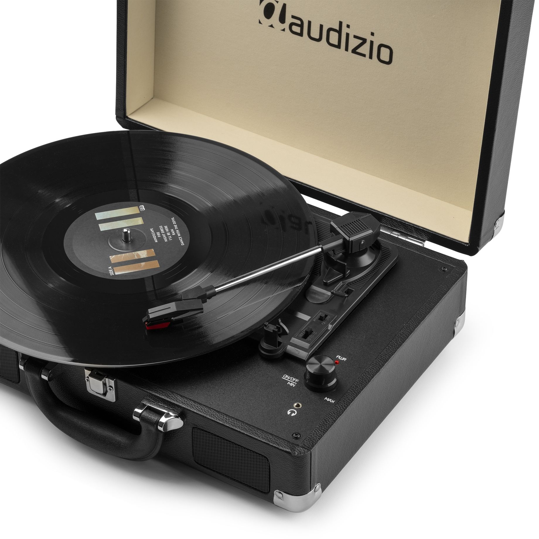 RP114BK Record Player Briefcase Black