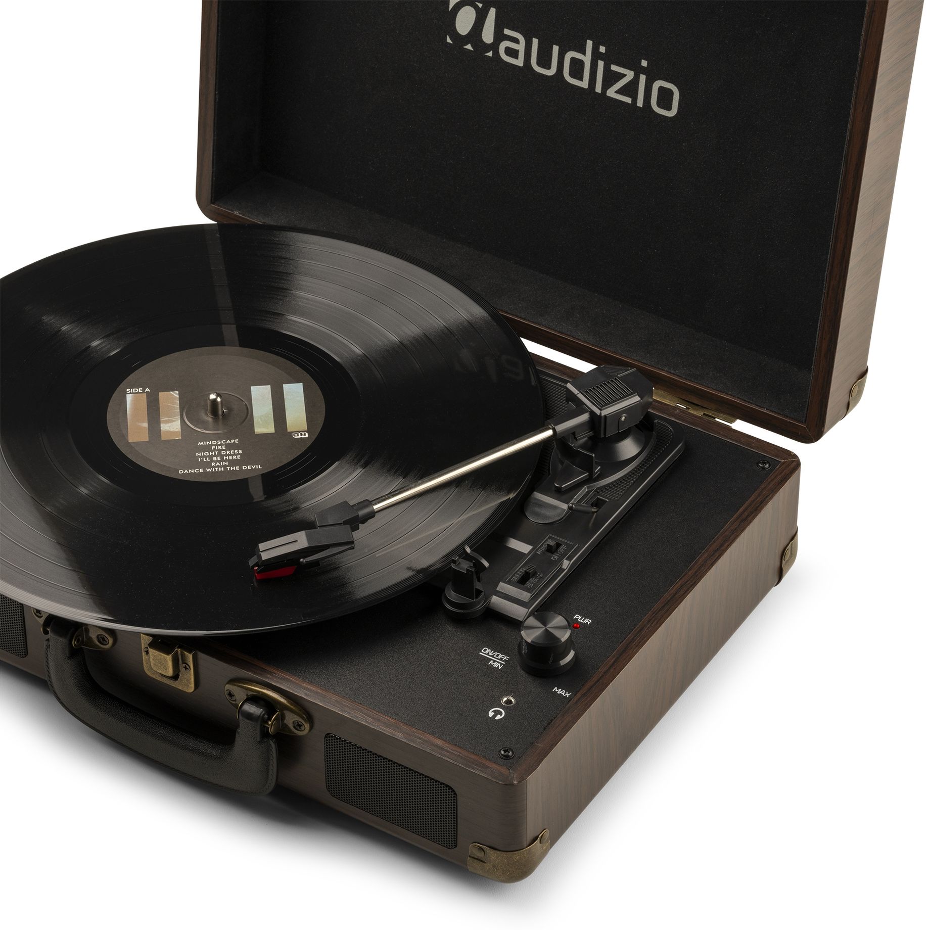 RP114W Record Player Briefcase Wood