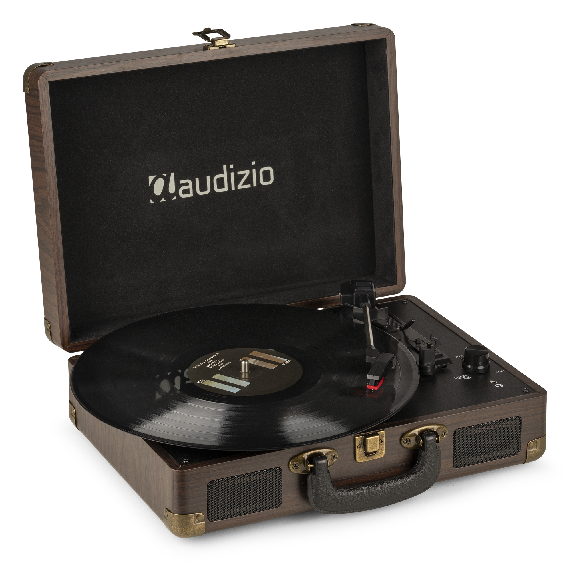 RP114W Record Player Briefcase Wood