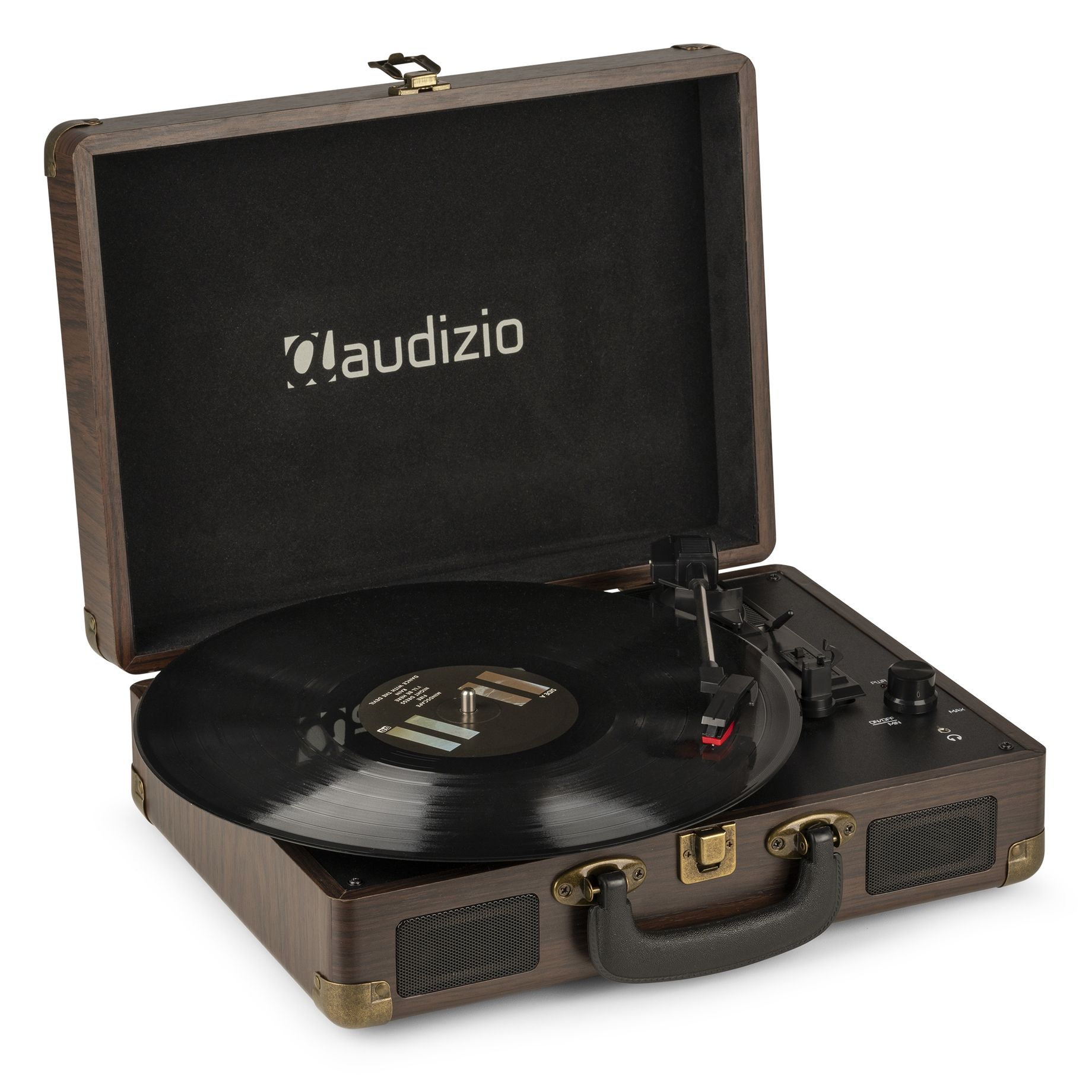 RP114W Record Player Briefcase Wood