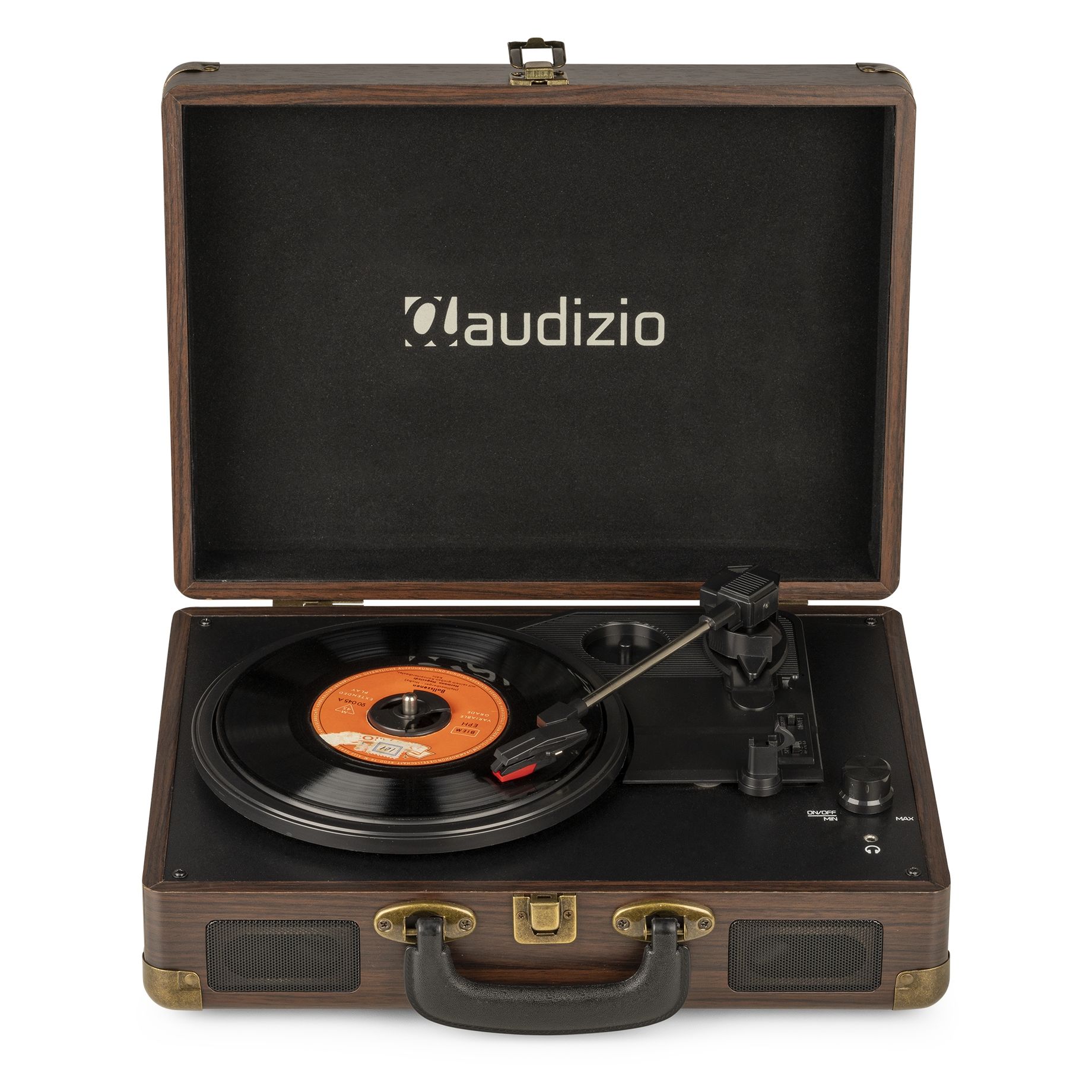 RP114W Record Player Briefcase Wood