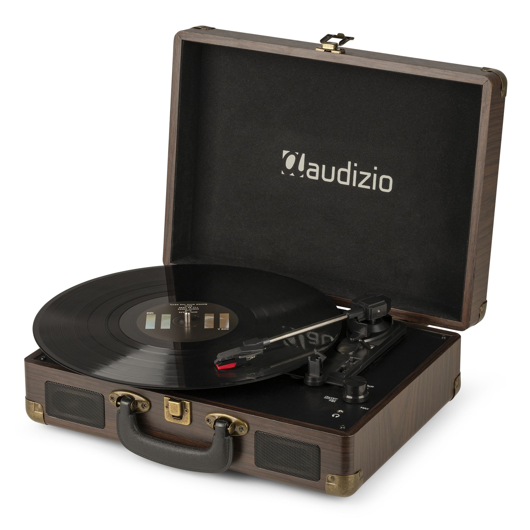 RP114W Record Player Briefcase Wood