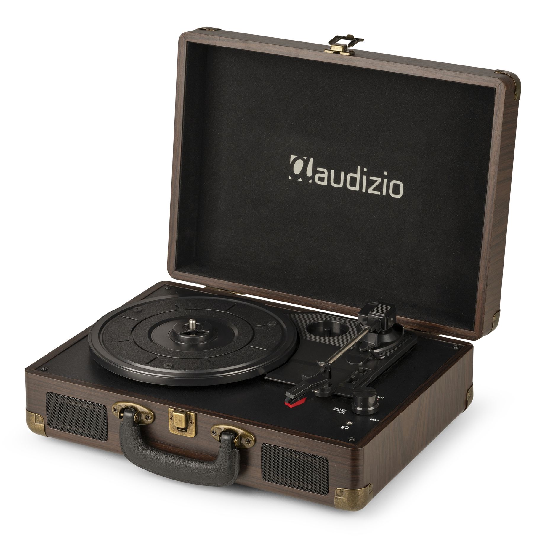 RP114W Record Player Briefcase Wood