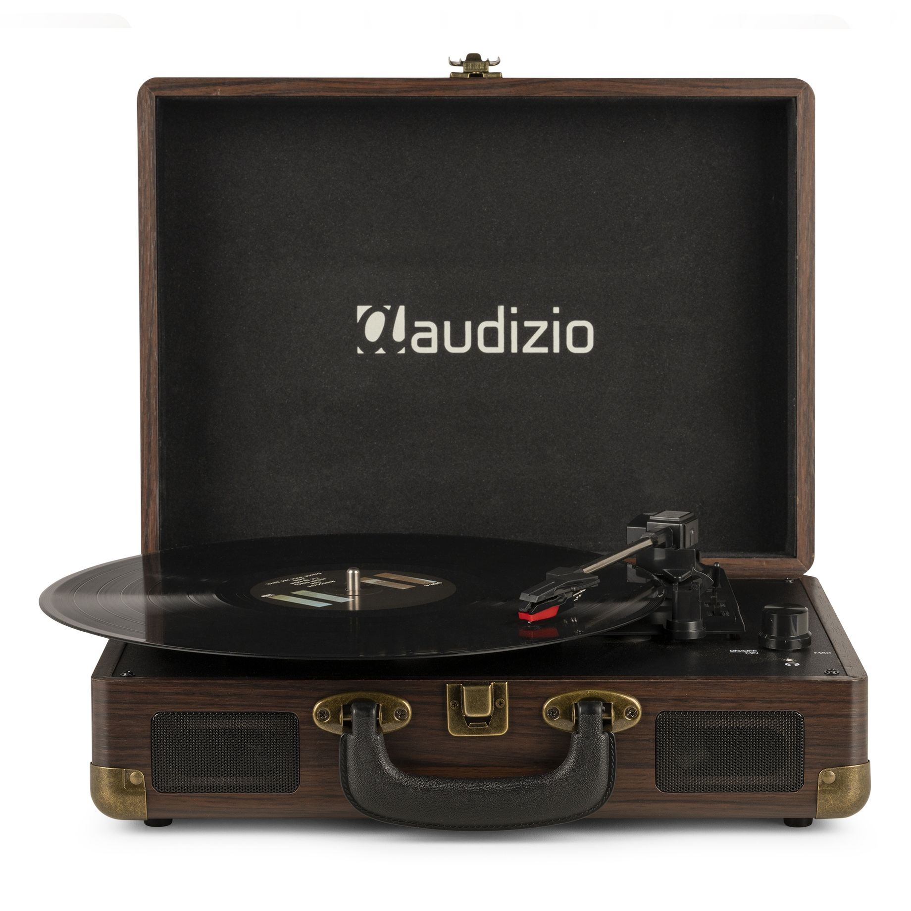 RP114W Record Player Briefcase Wood