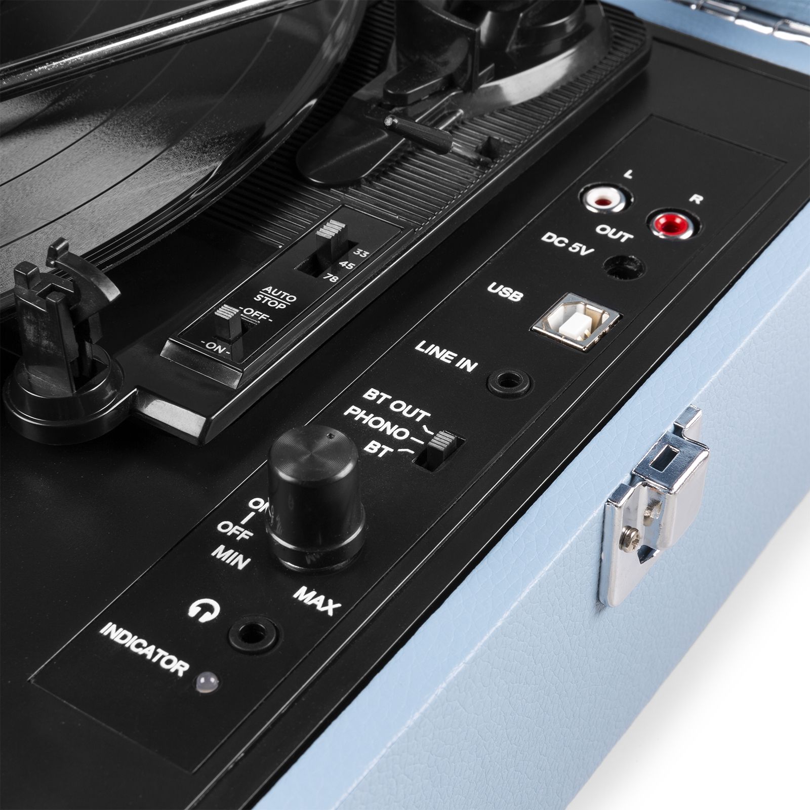 RP118E Record Player Briefcase with BT in/out