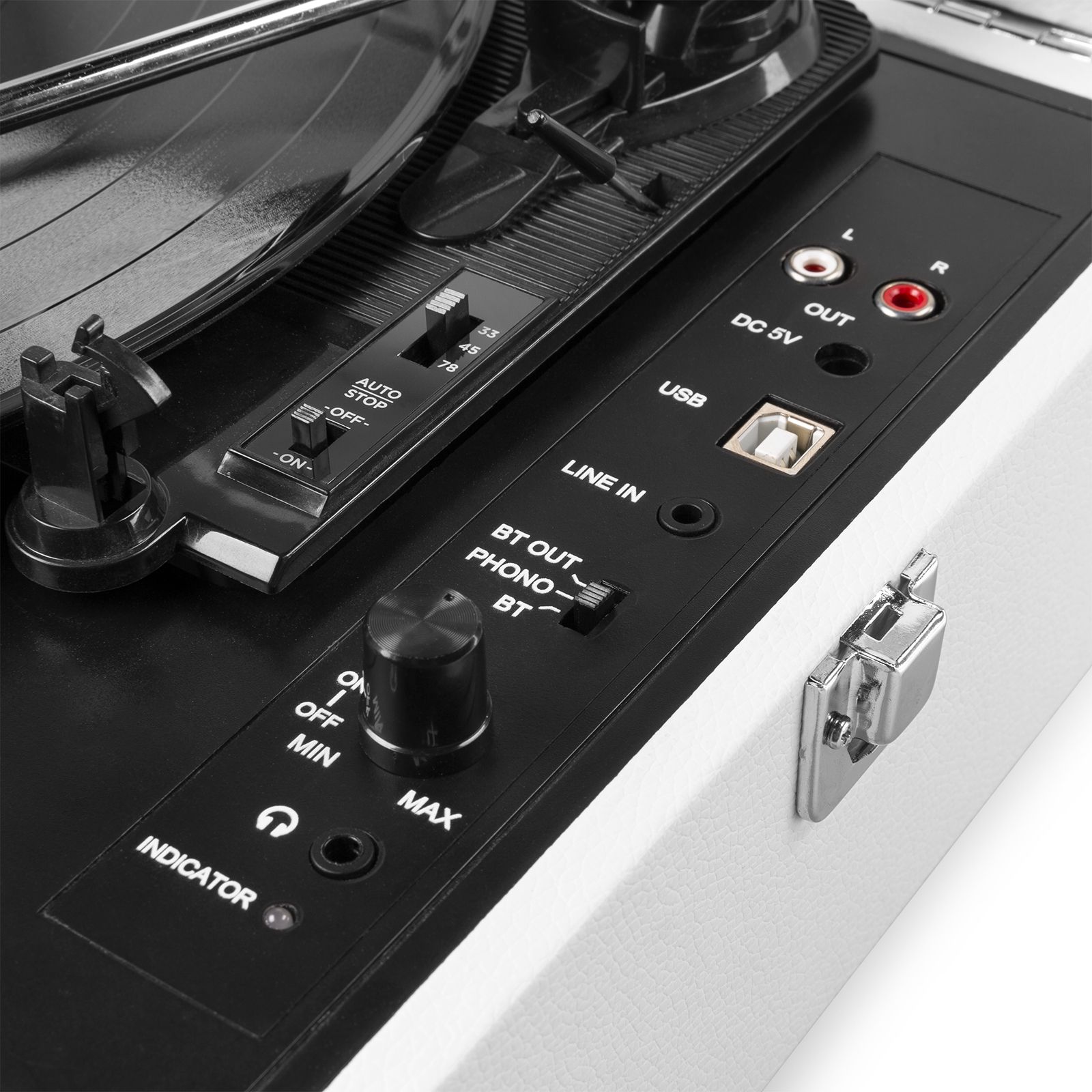 RP118F Record Player Briefcase with BT in/out