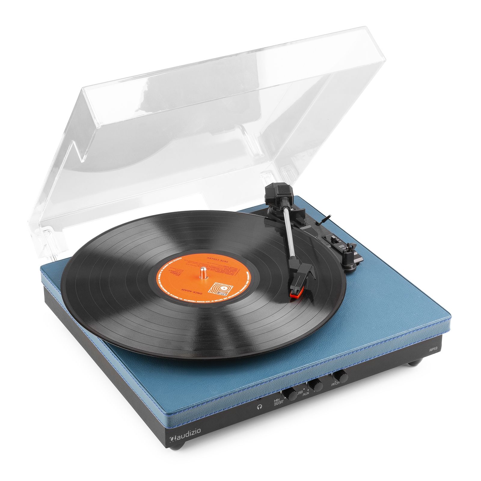 RP113D Record Player with BT in/out Dark Blue