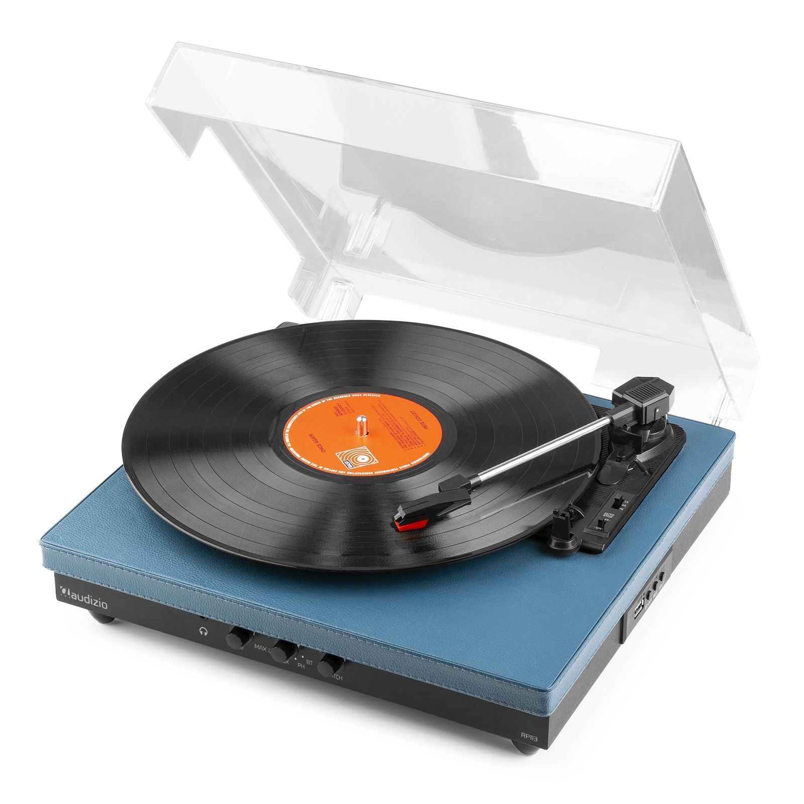 RP113D Record Player with BT in/out Dark Blue